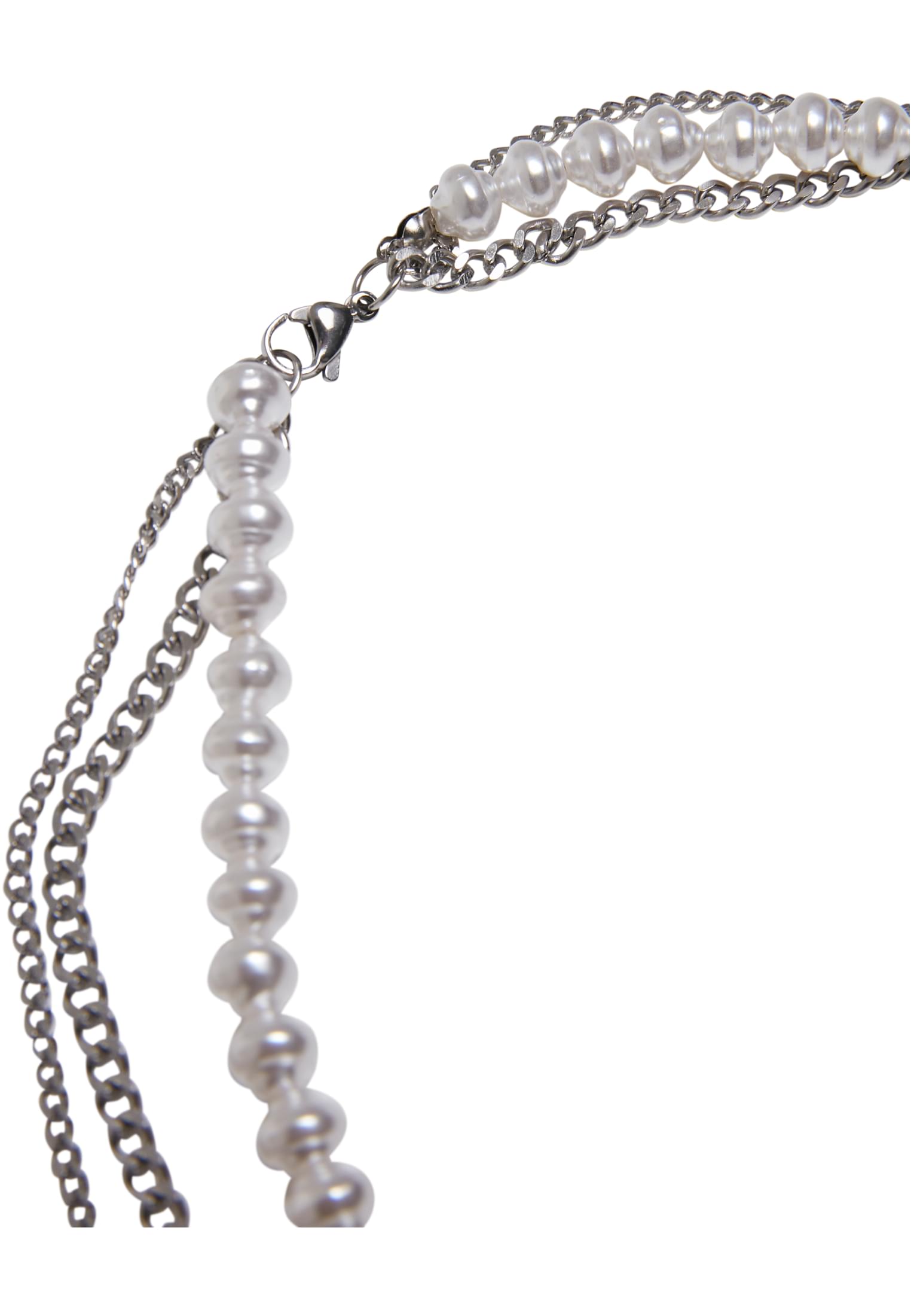 Meridian Pearl Layering Necklace | silver