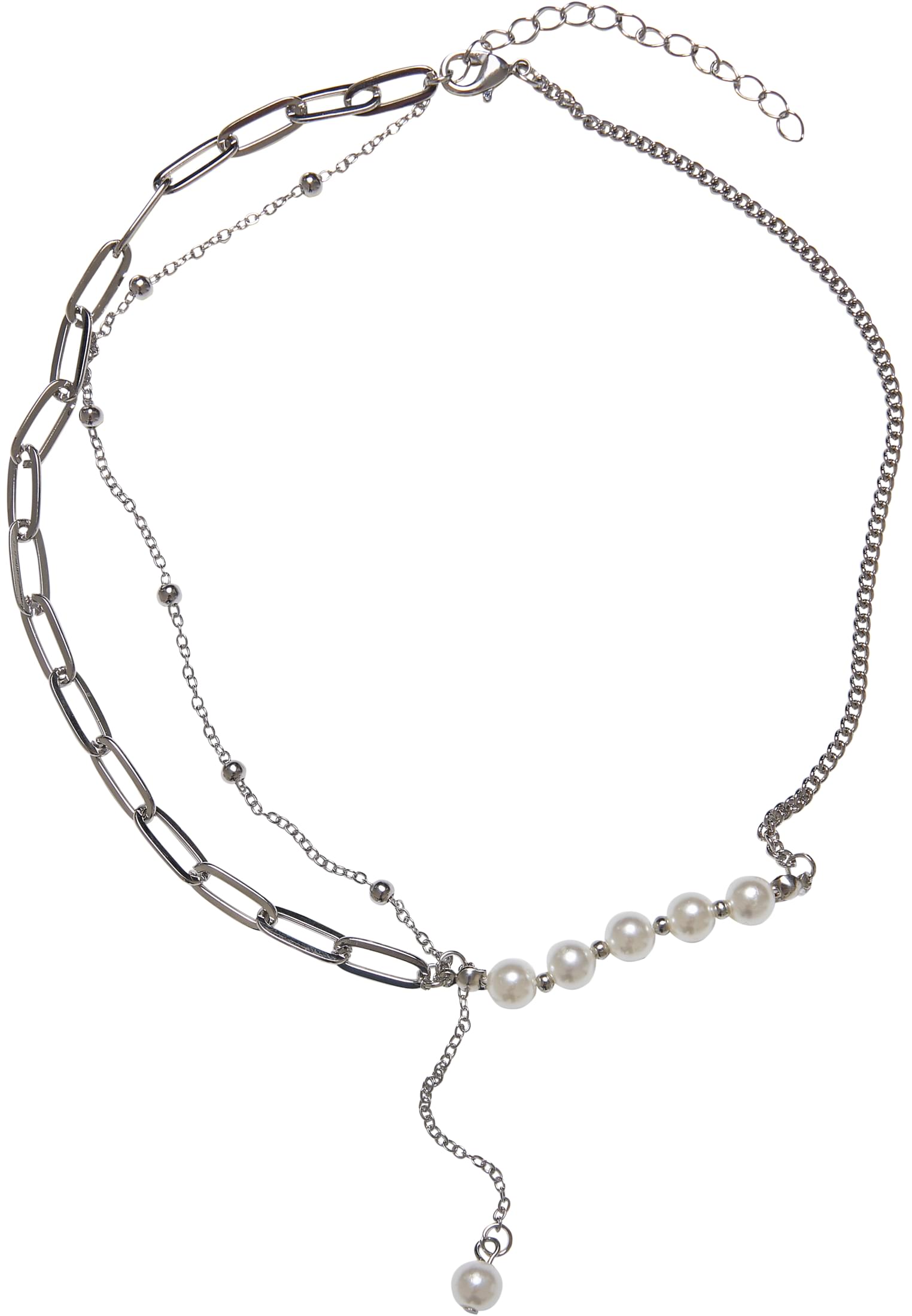 Jupiter Pearl Various Chain Necklace | silver