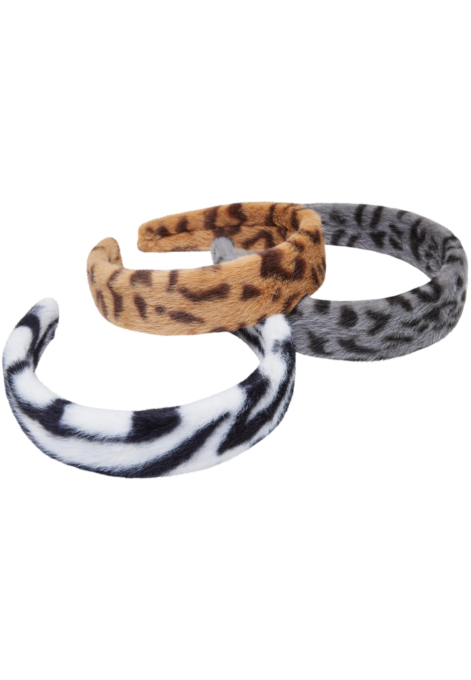 Animal Fake Fur Headband | black/grey/beige