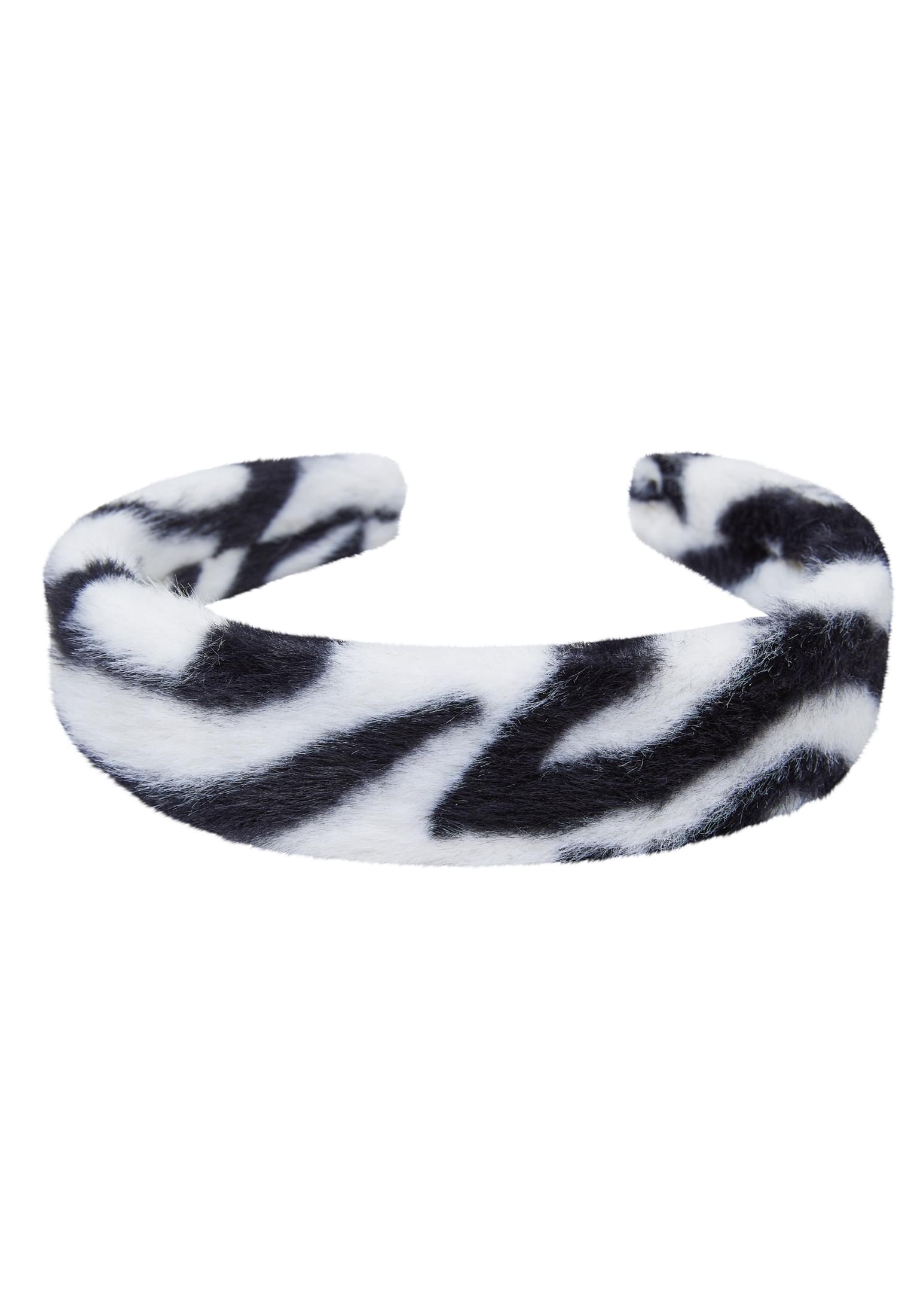 Animal Fake Fur Headband | black/grey/beige