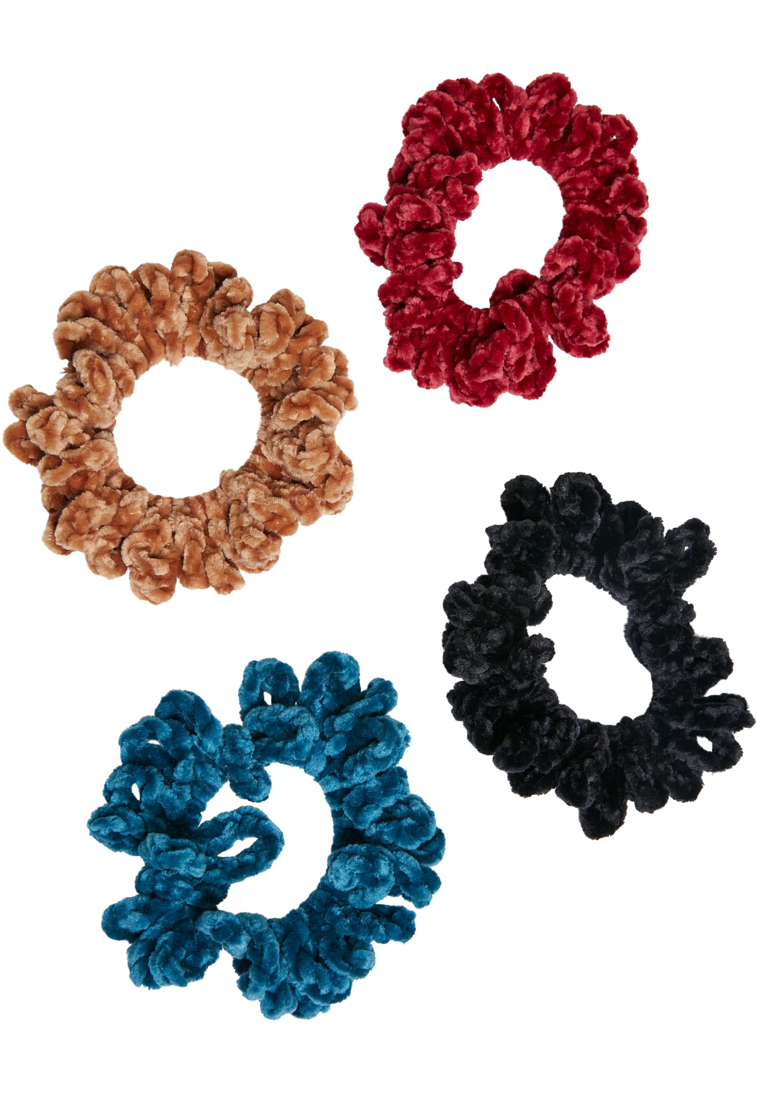 Fluffy Scrunchies 4-Pack | wintercolor