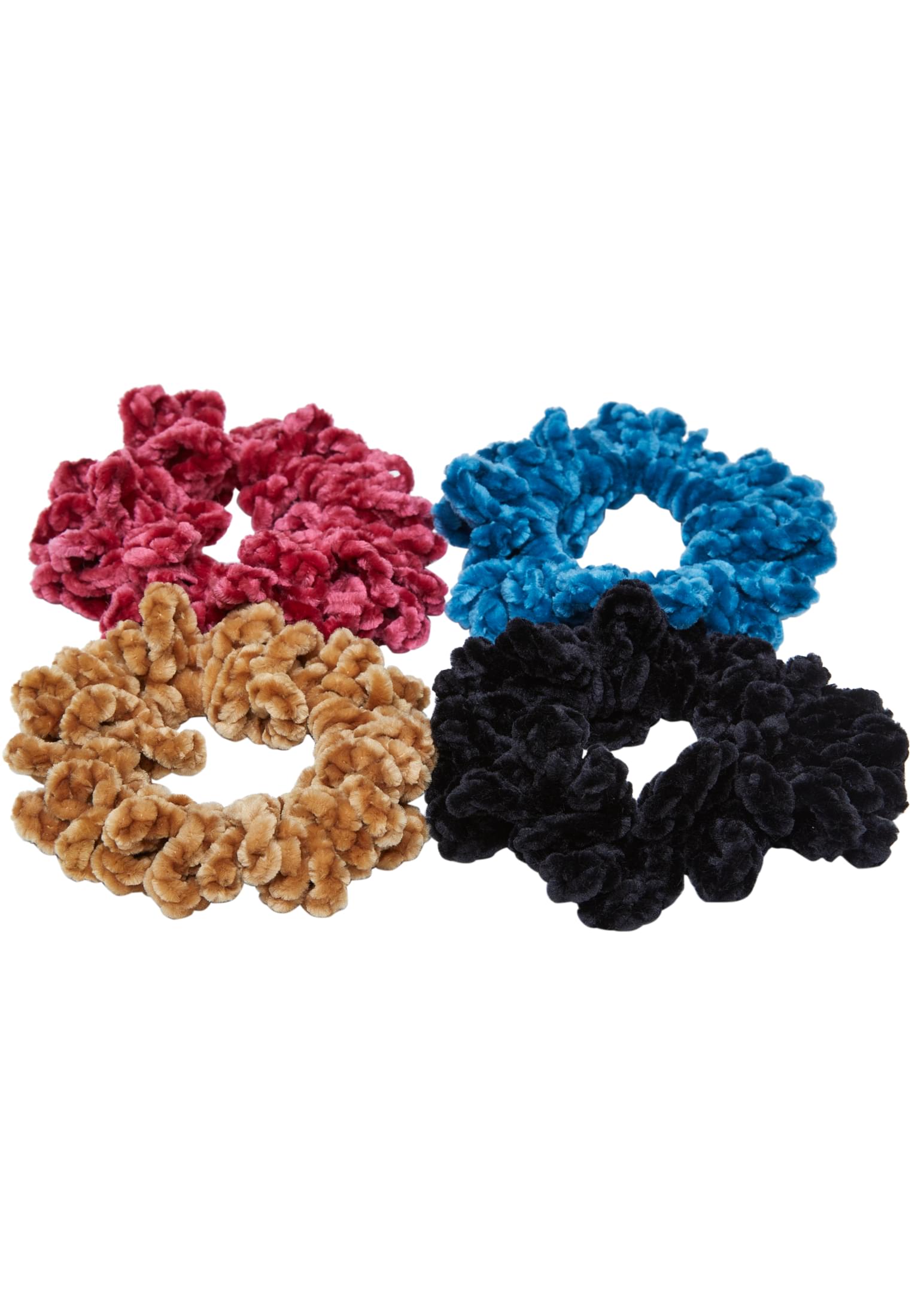 Fluffy Scrunchies 4-Pack | wintercolor