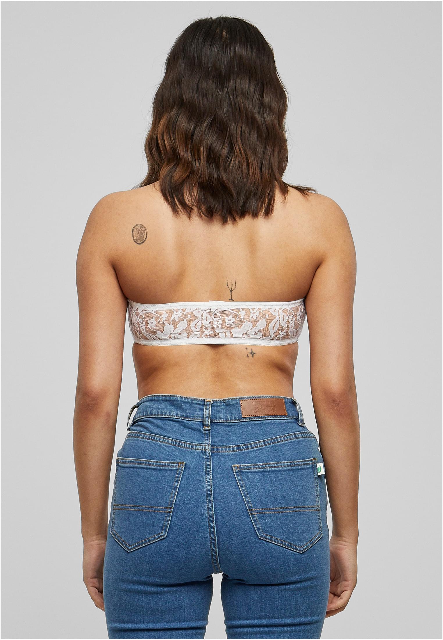 Ladies Laces Bandeau | white