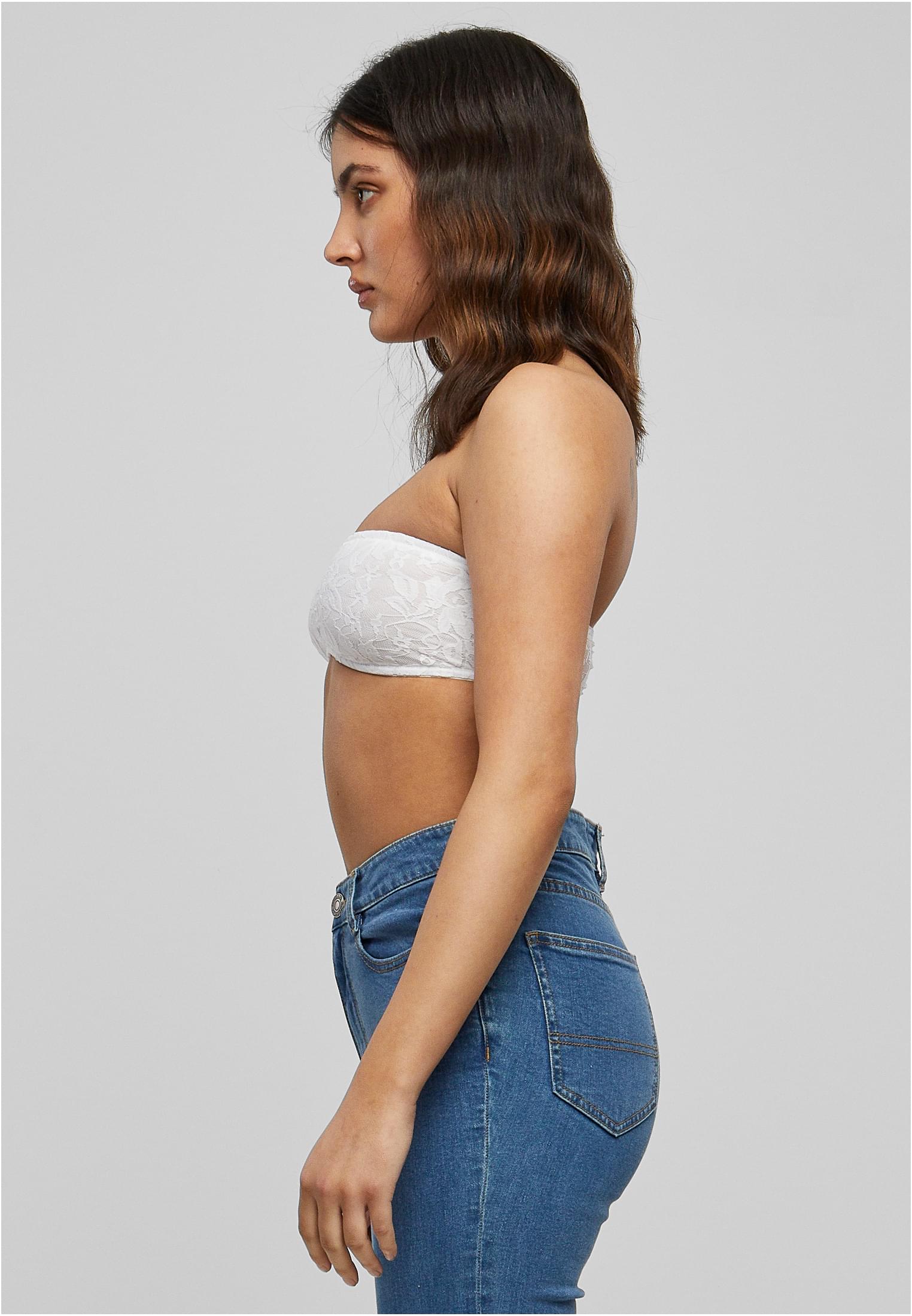 Ladies Laces Bandeau | white