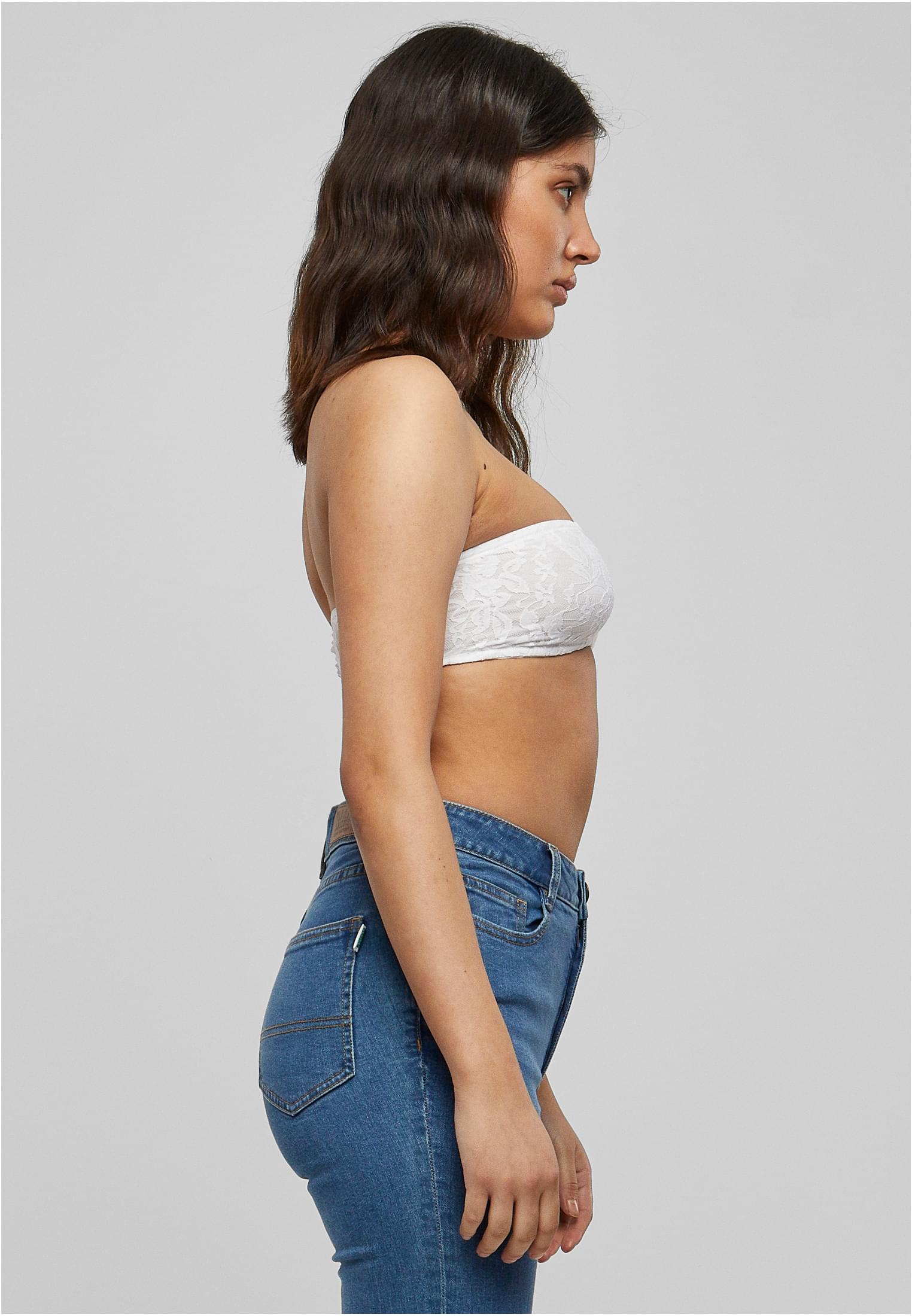 Ladies Laces Bandeau | white