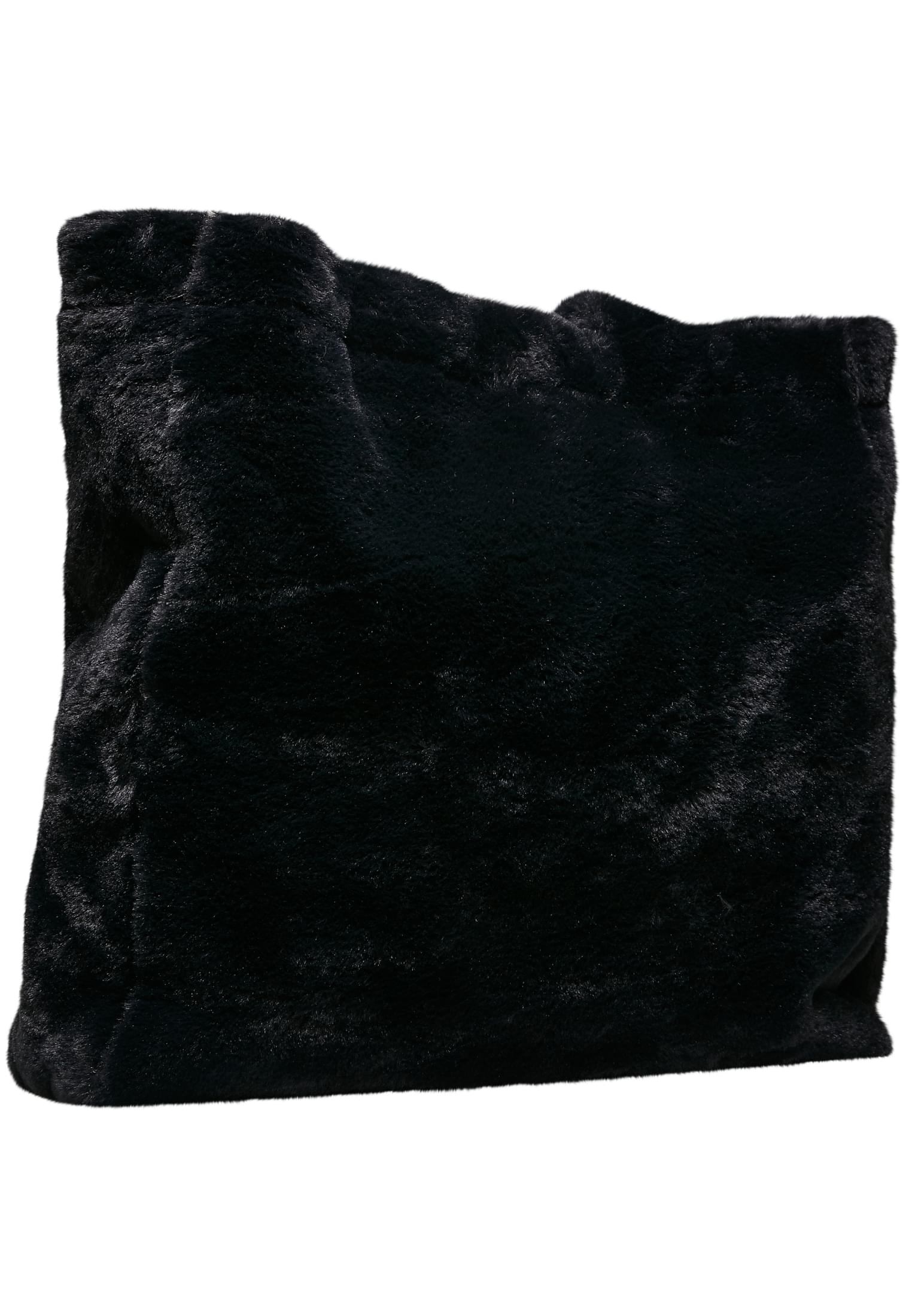 Fake Fur Tote Bag | black