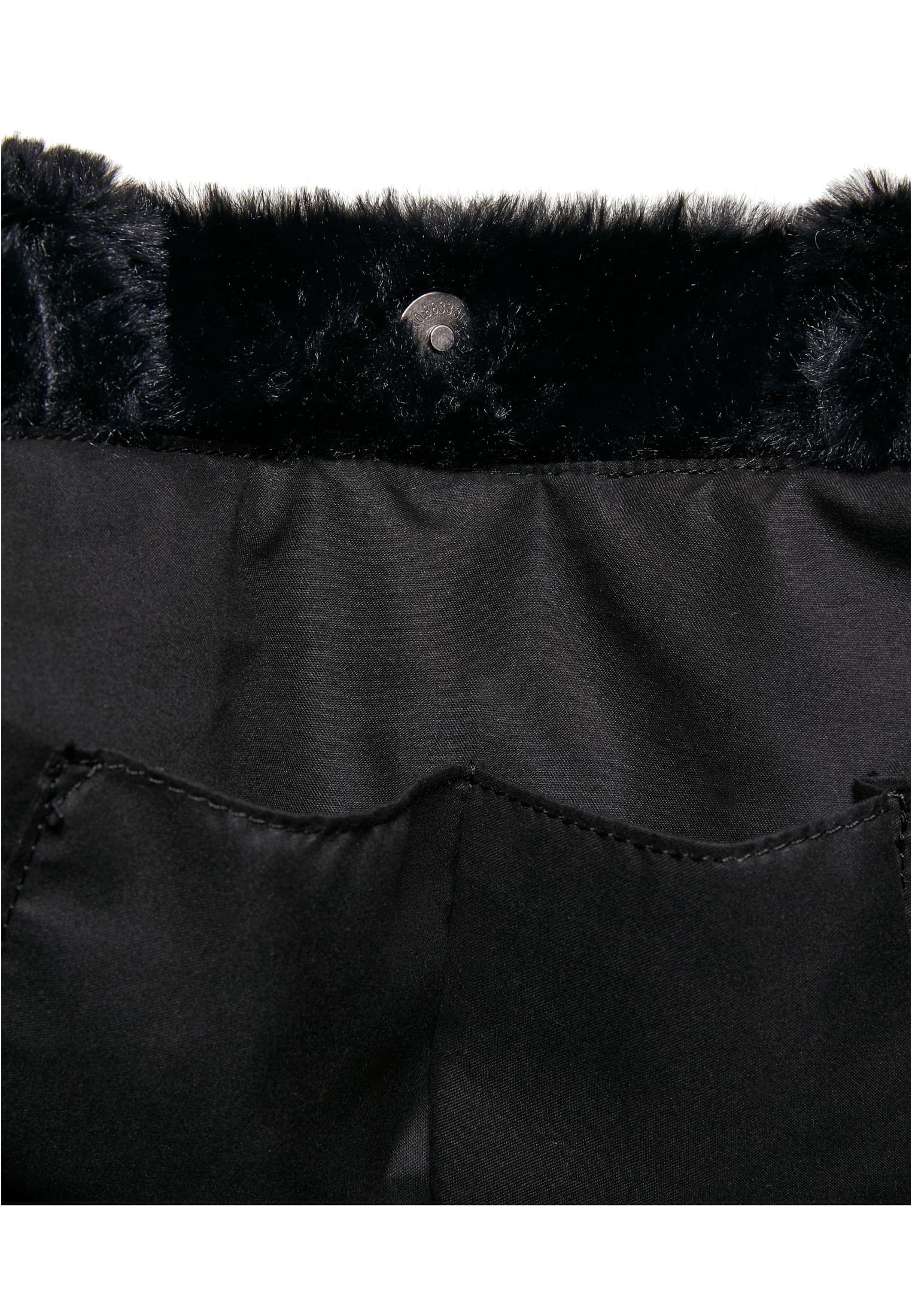 Fake Fur Tote Bag | black