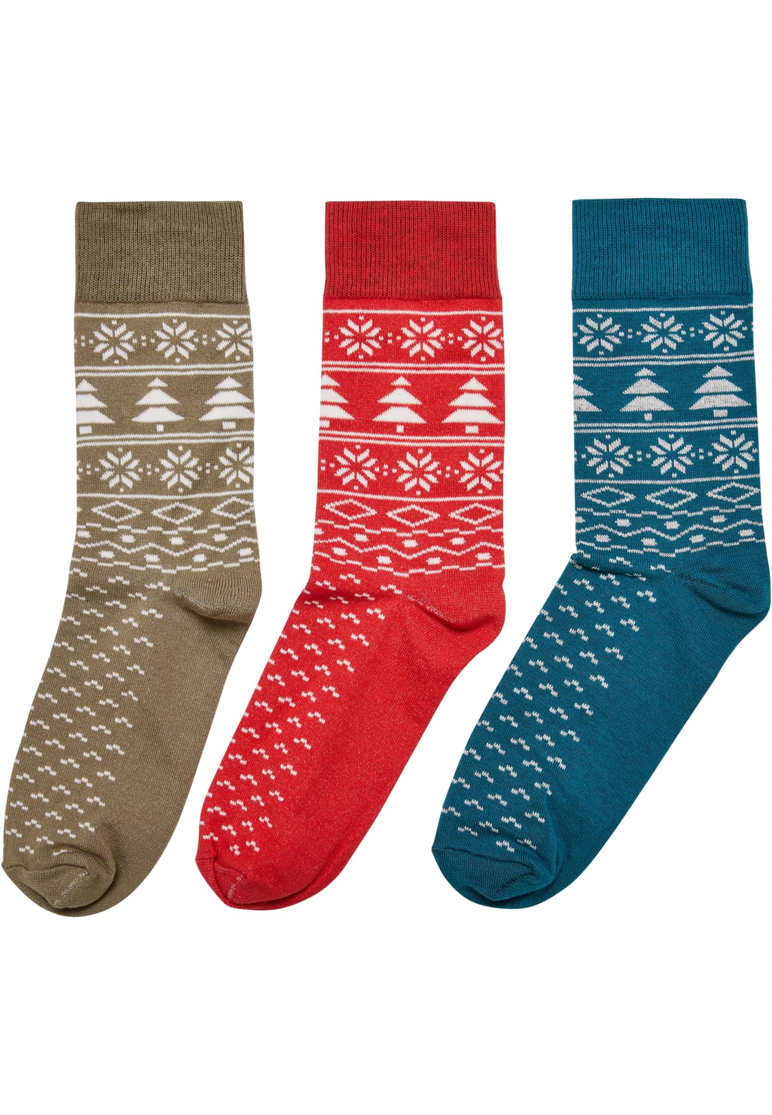 Norwegian Pattern Socks 3-Pack | hugered/jasper/tiniolive