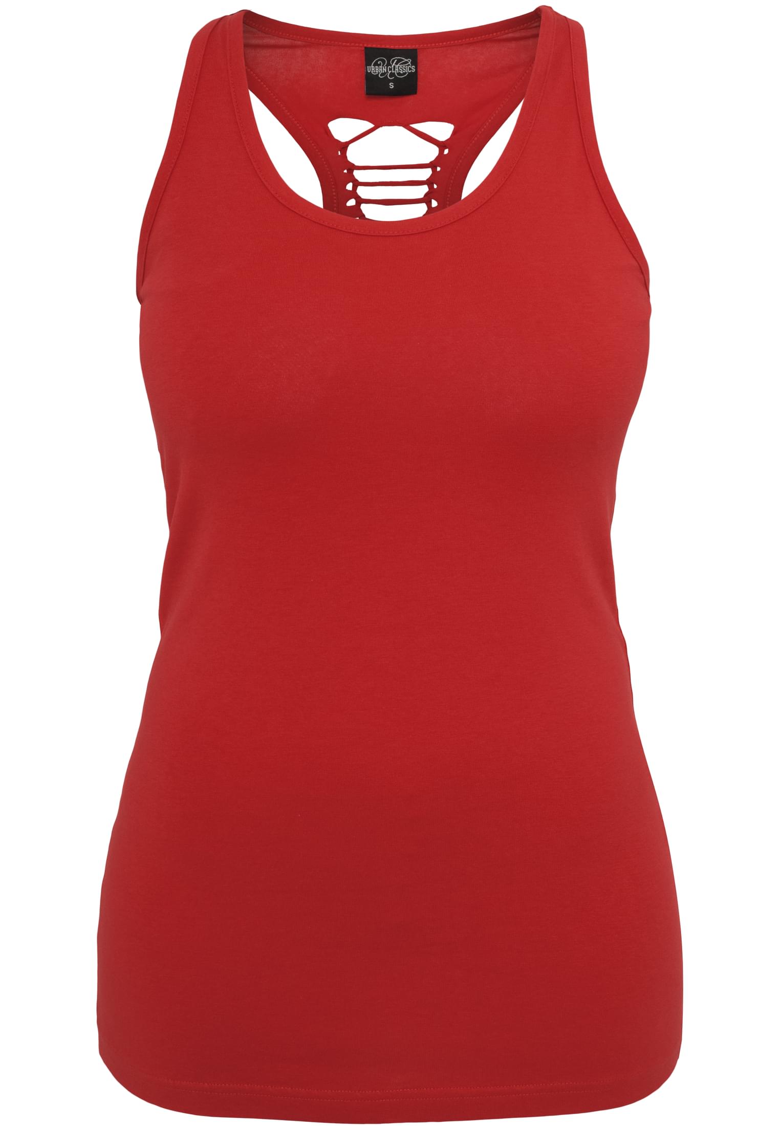 Ladies Cutted Back Tanktop | red