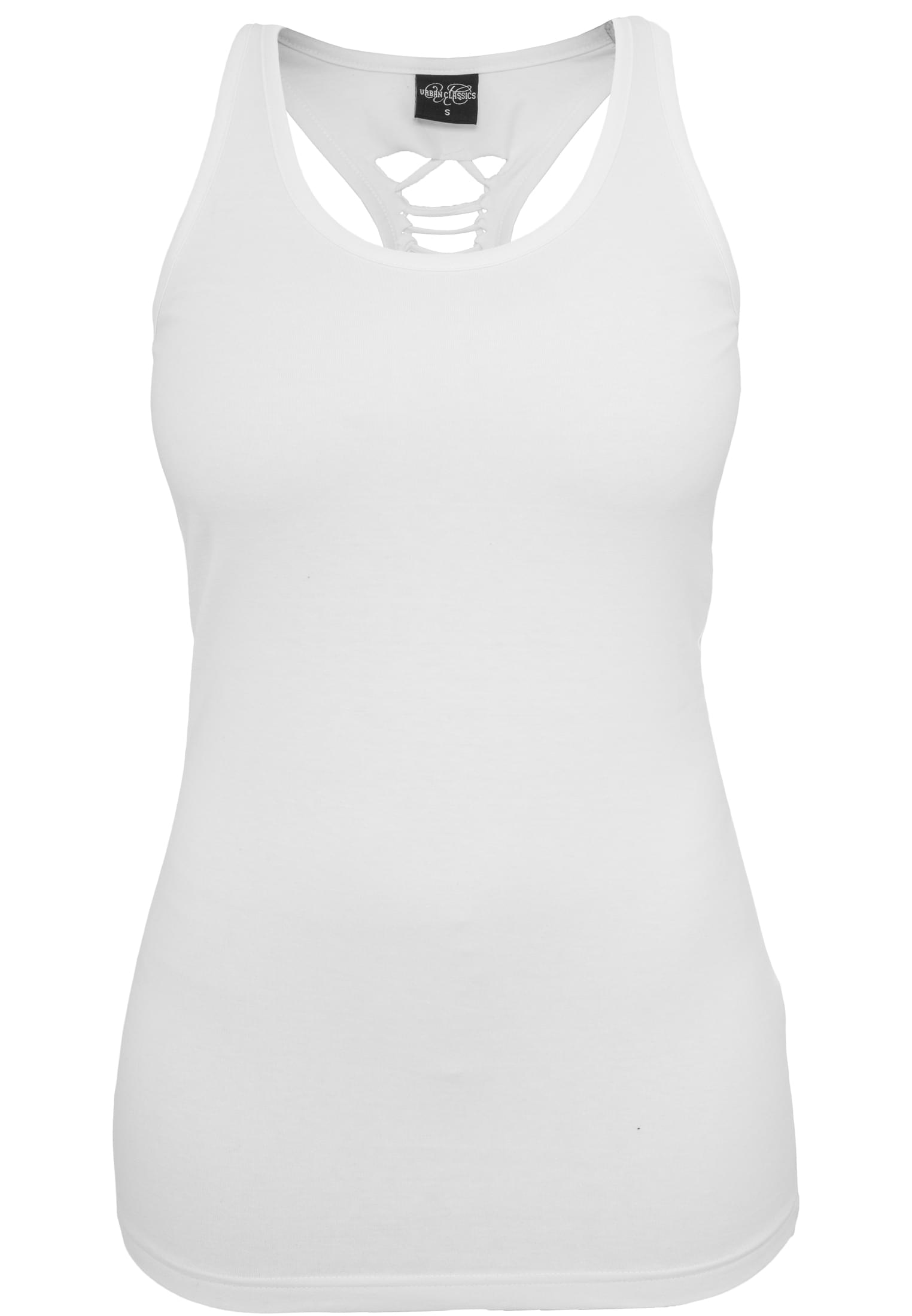 Ladies Cutted Back Tanktop | white