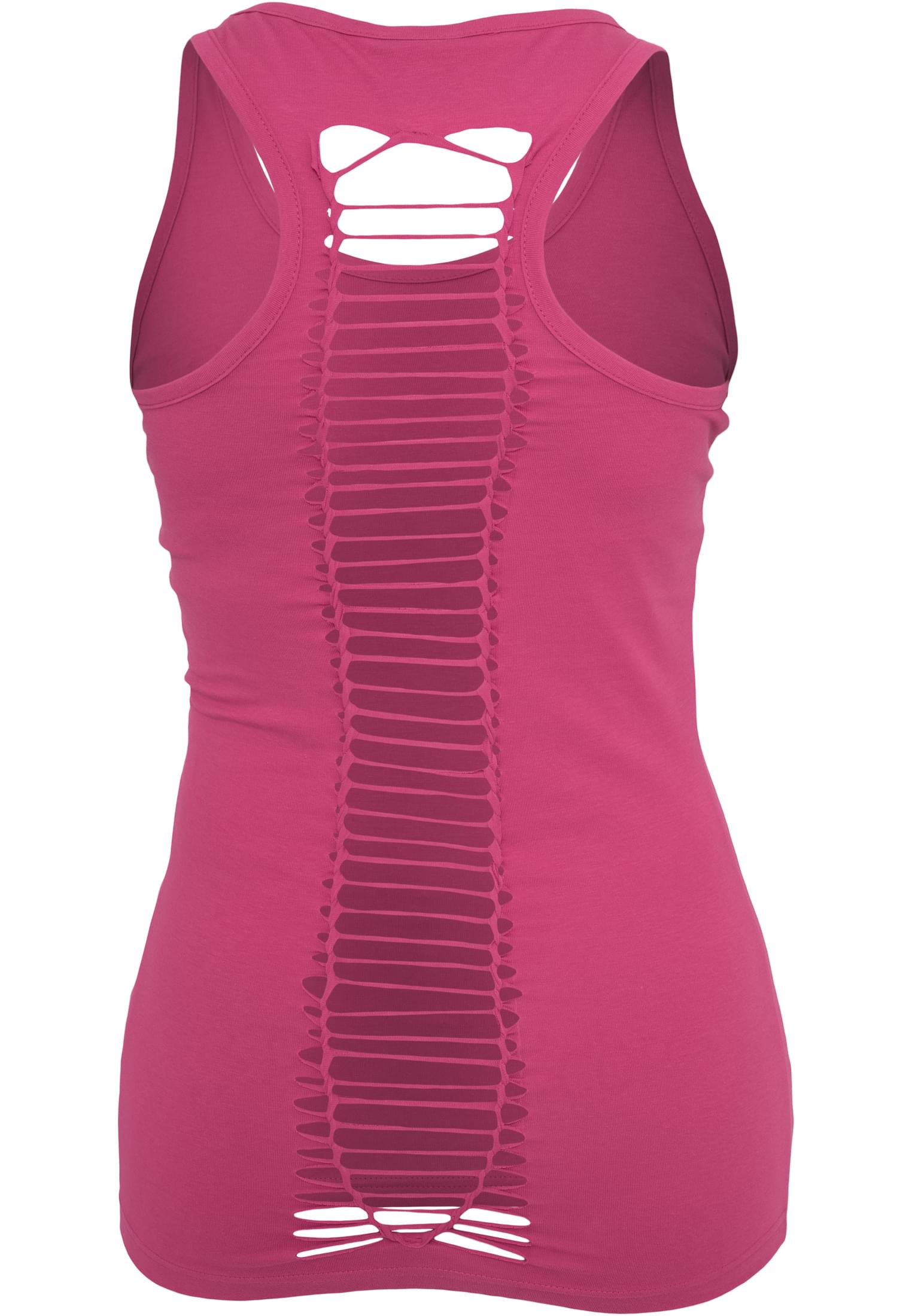 Ladies Cutted Back Tanktop | fuchsia