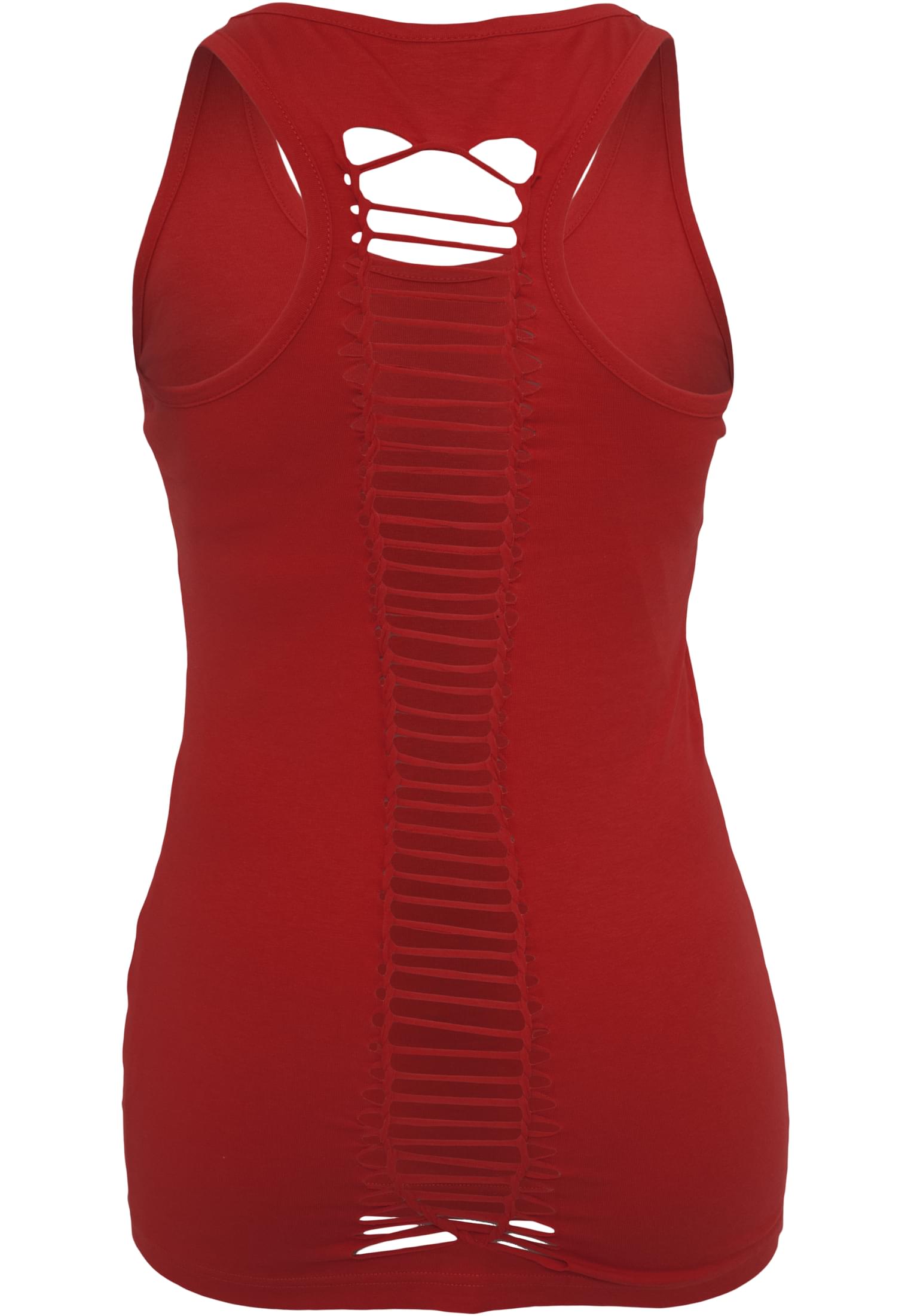 Ladies Cutted Back Tanktop | red