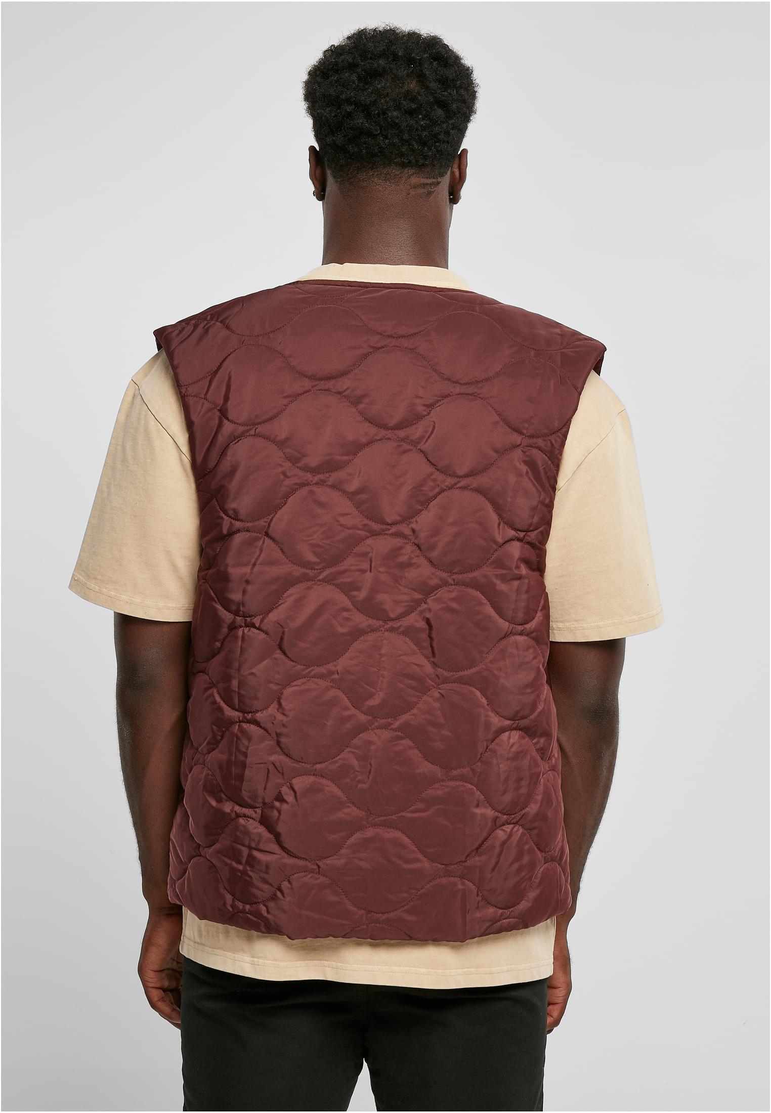 Zipped Gilet | cherry