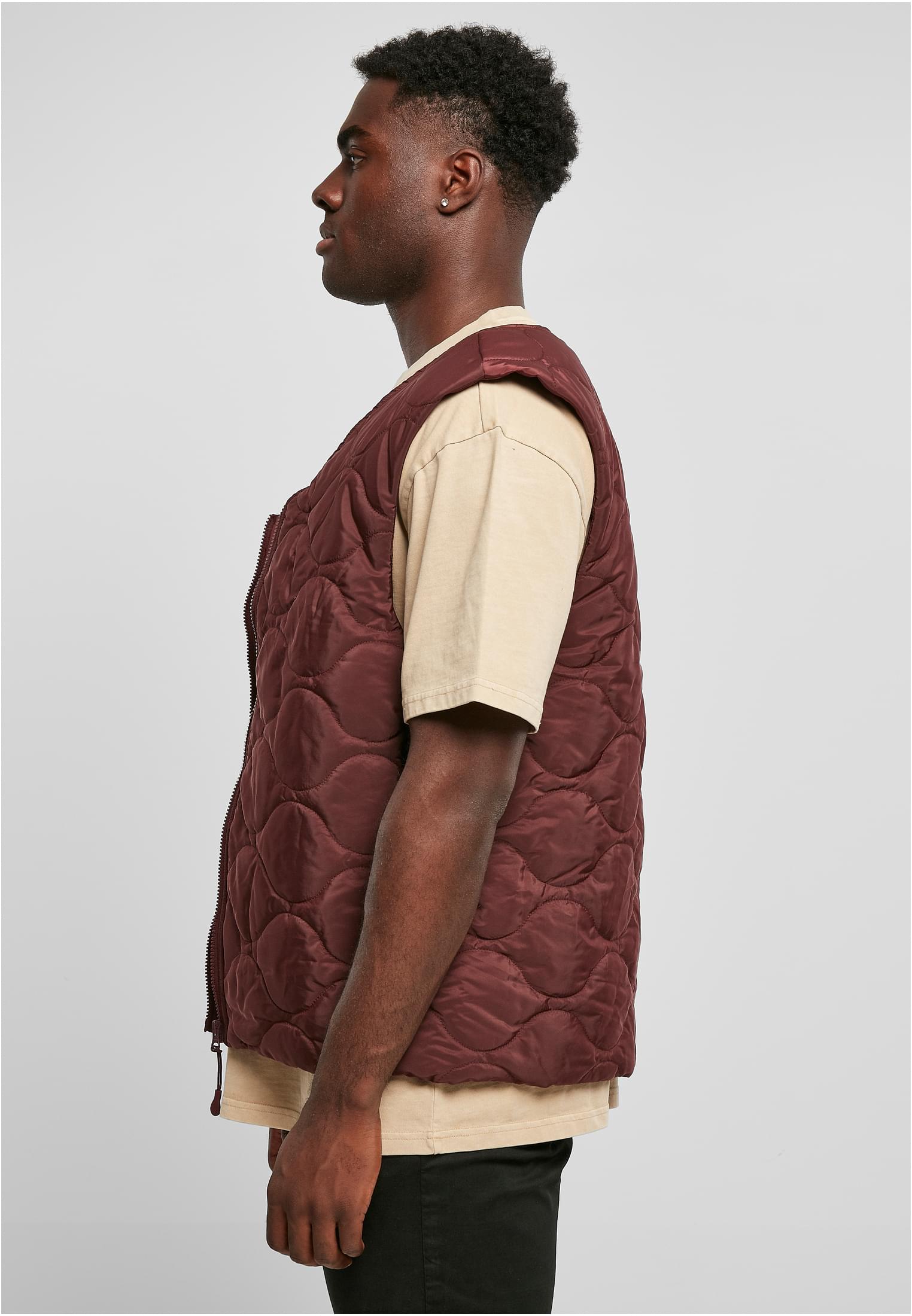 Zipped Gilet | cherry