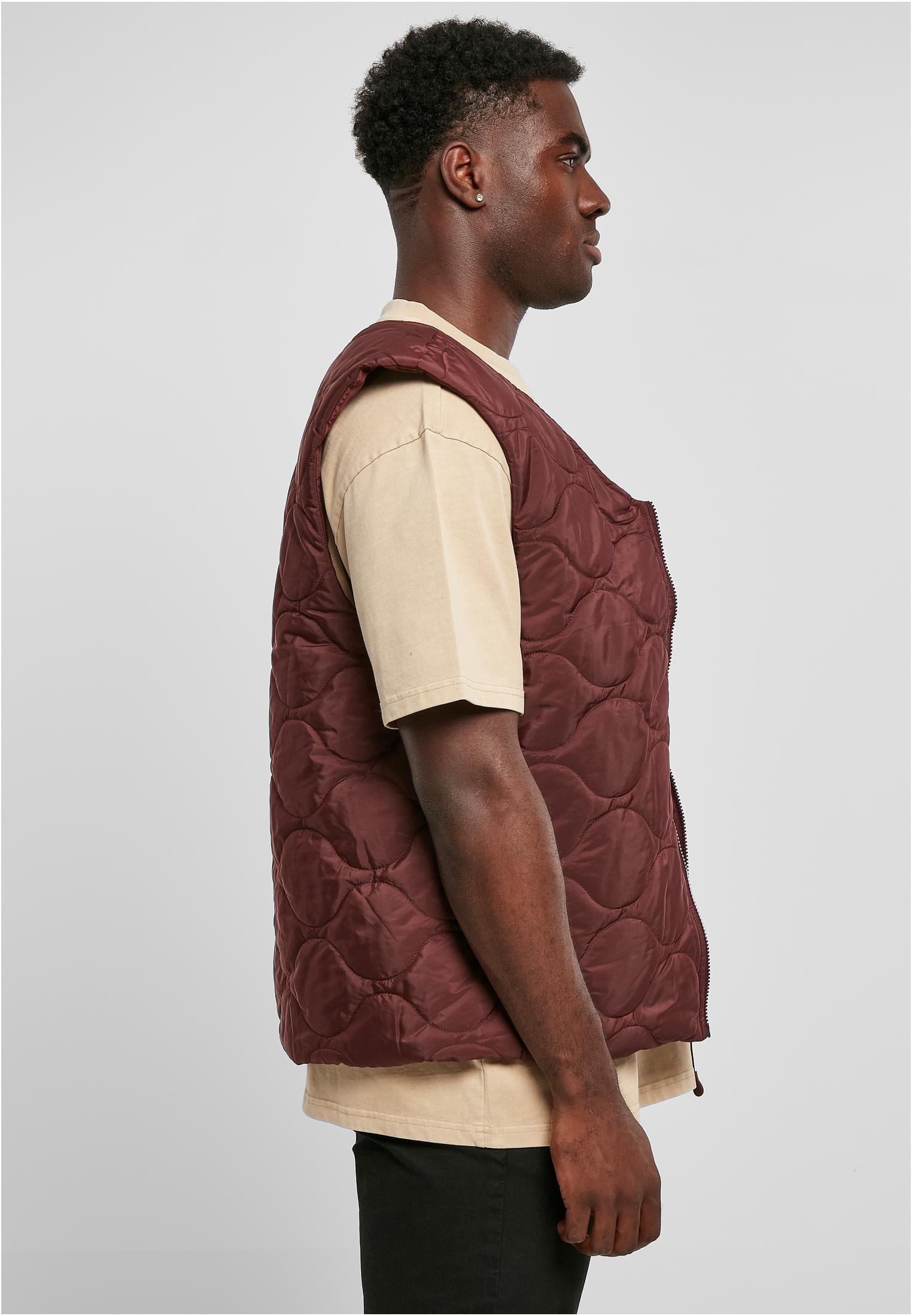 Zipped Gilet | cherry