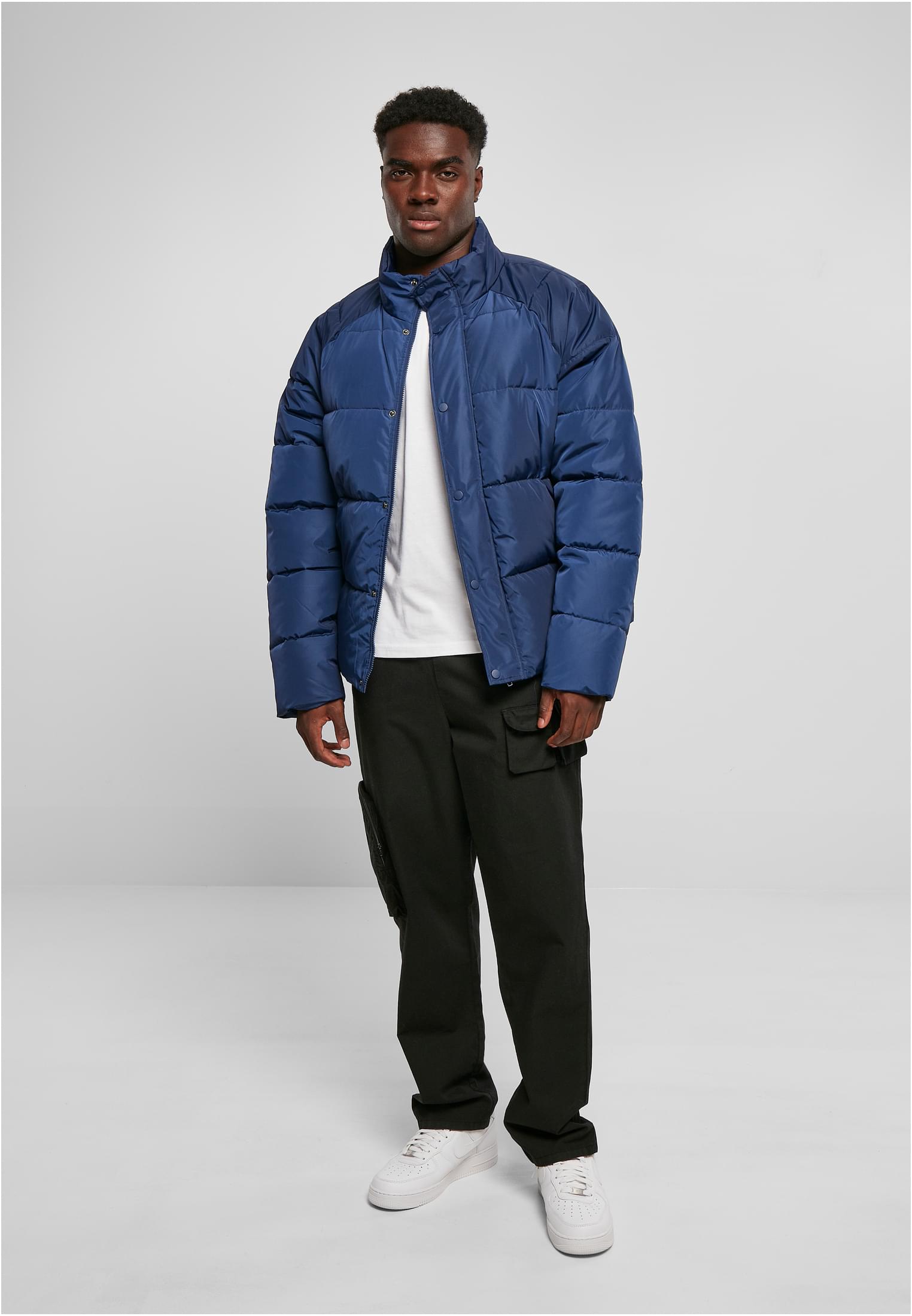 Raglan Puffer Jacket | darkblue