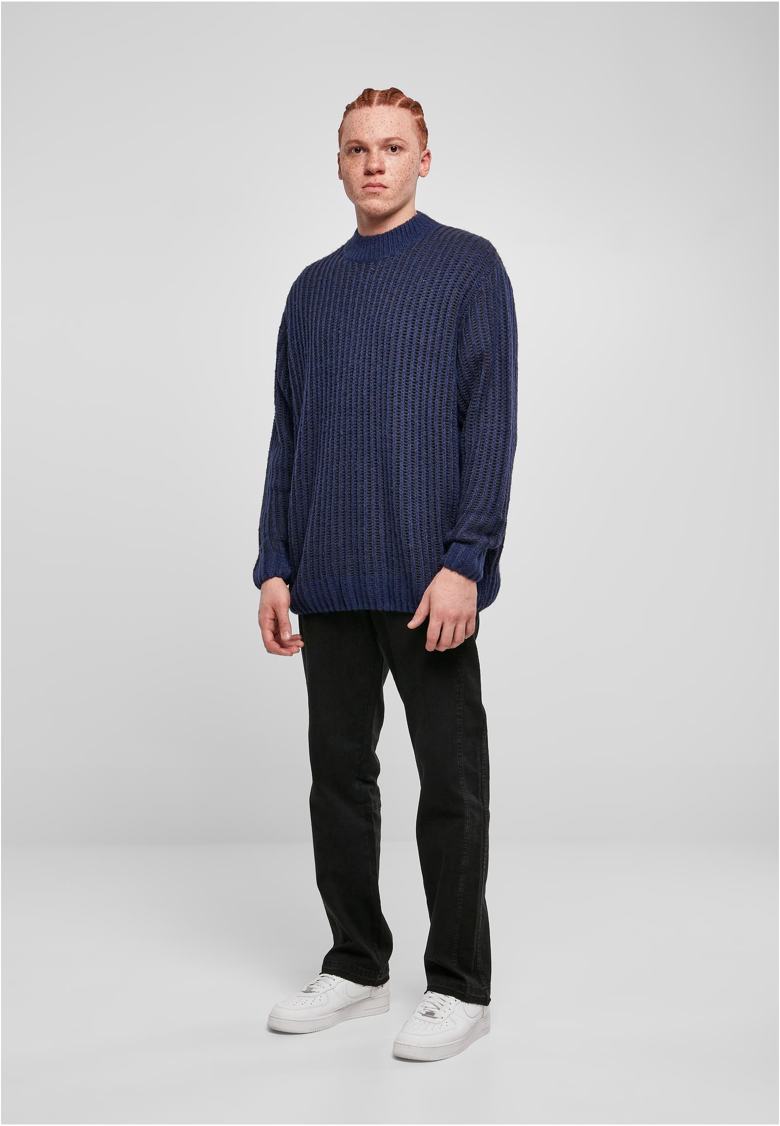 Oversized Two Tone Sweater | darkblue/midnightnavy