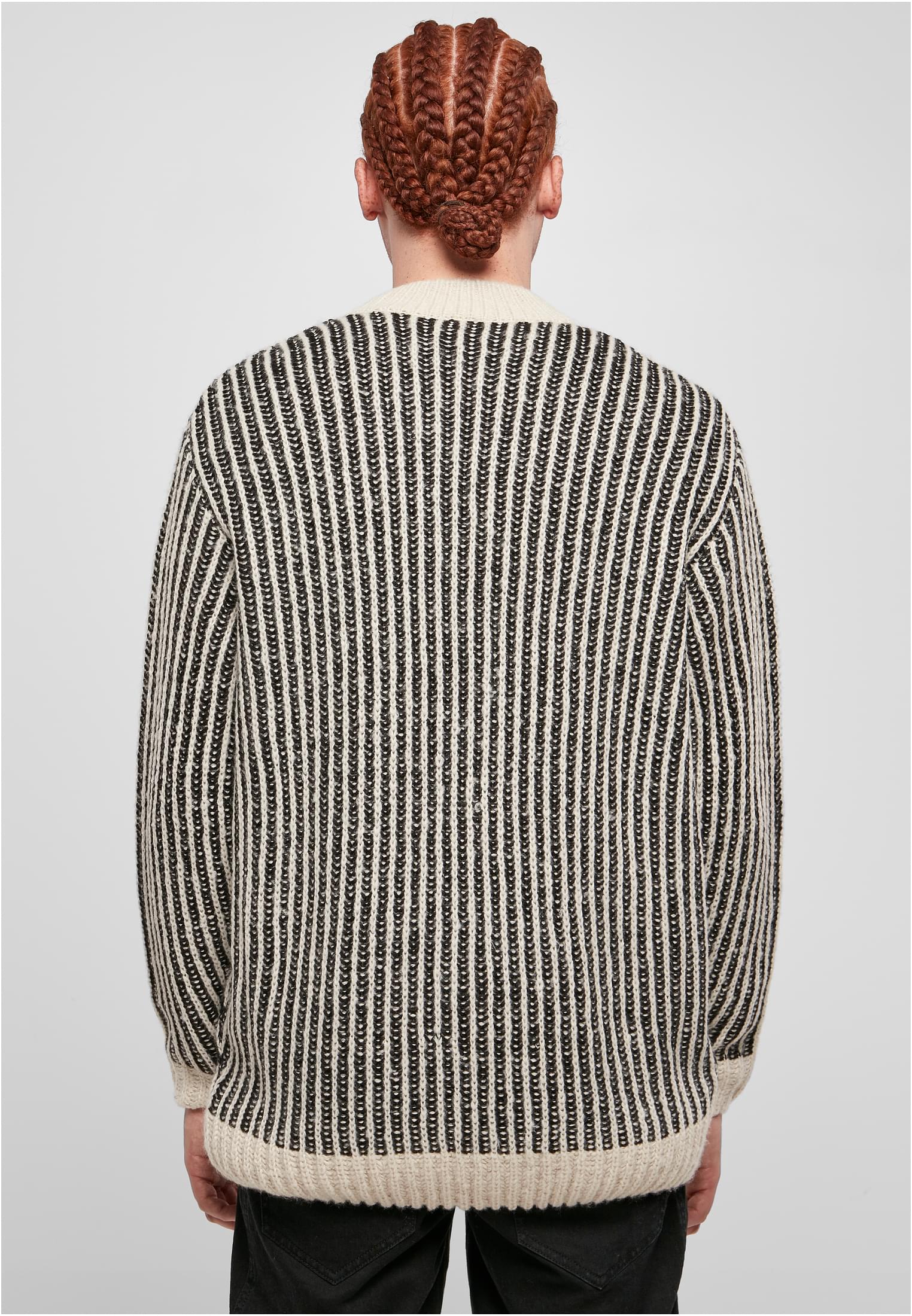 Oversized Two Tone Sweater | whitesand/black