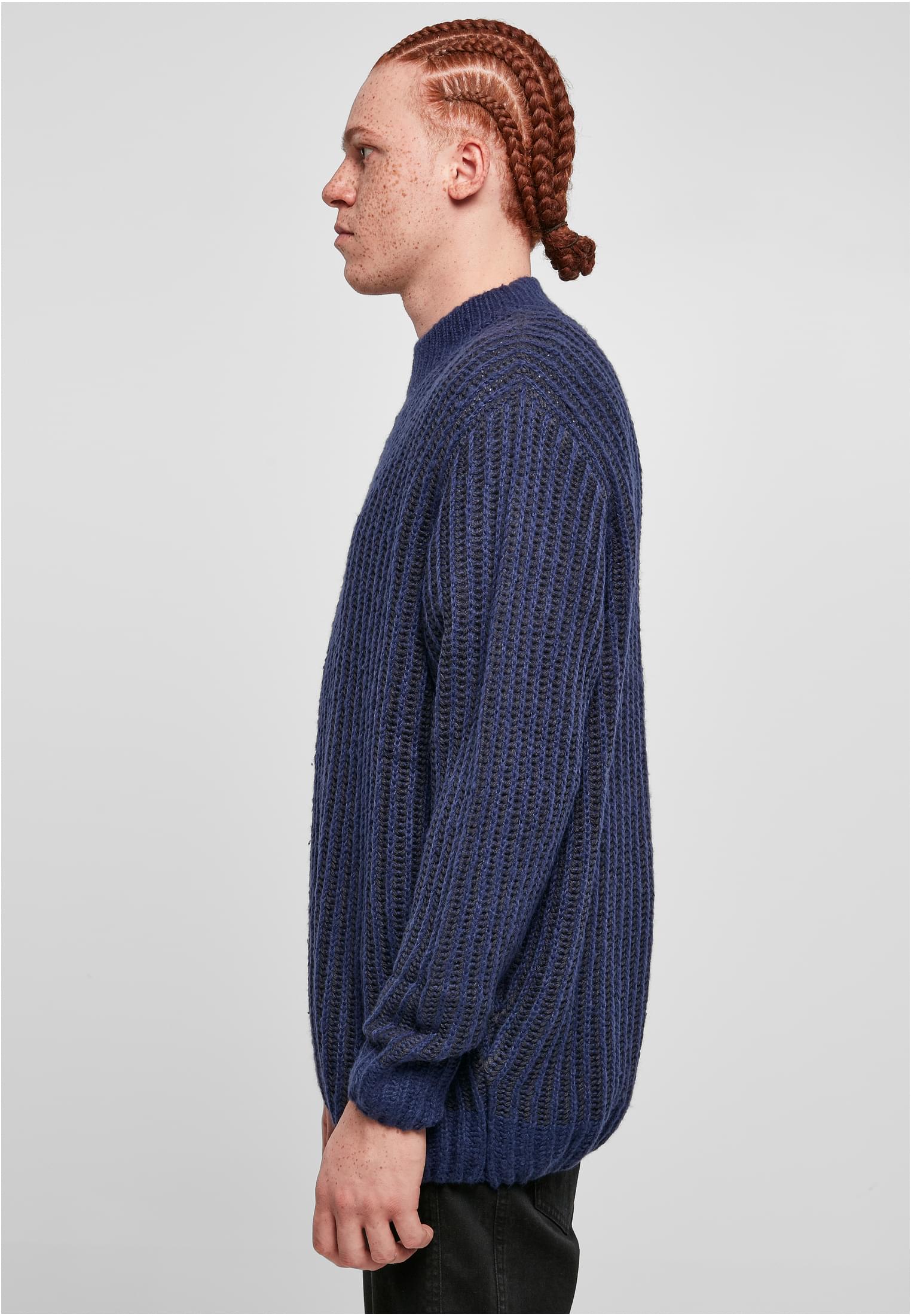 Oversized Two Tone Sweater | darkblue/midnightnavy