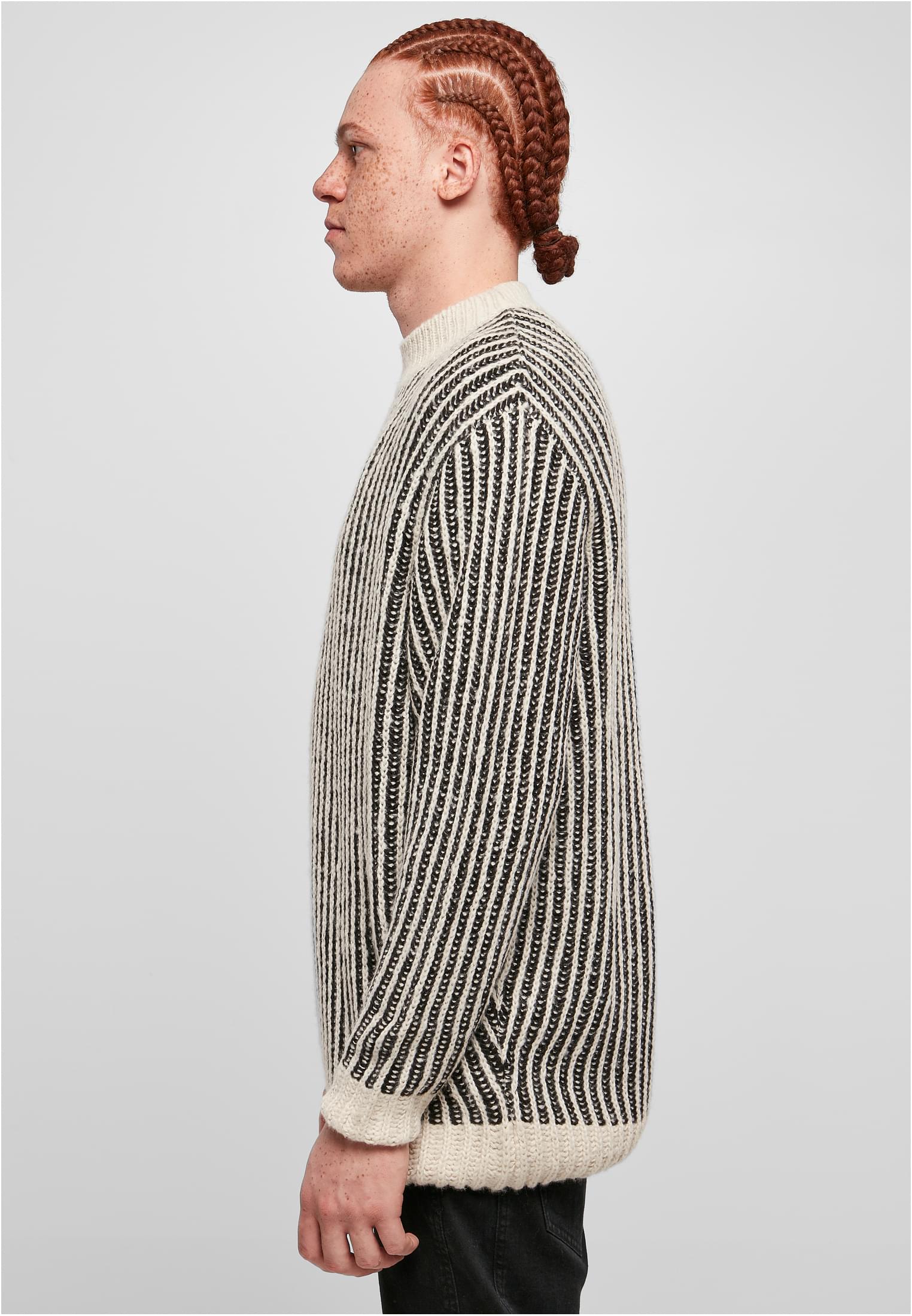 Oversized Two Tone Sweater | whitesand/black