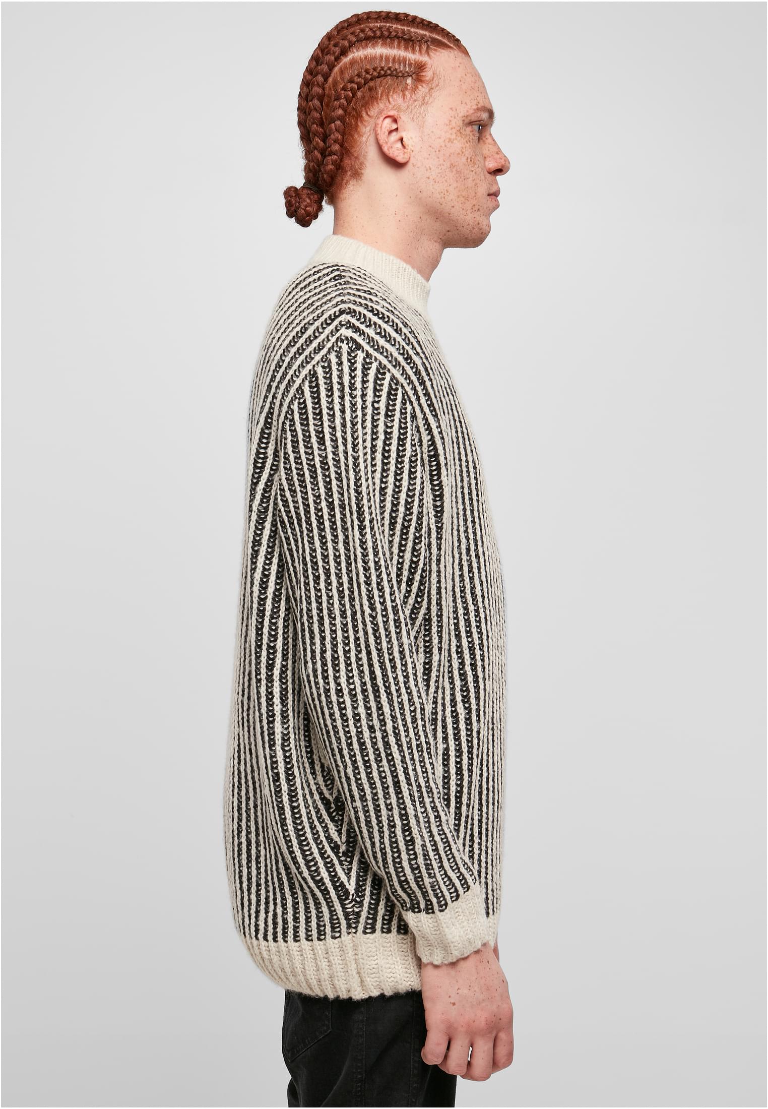 Oversized Two Tone Sweater | whitesand/black