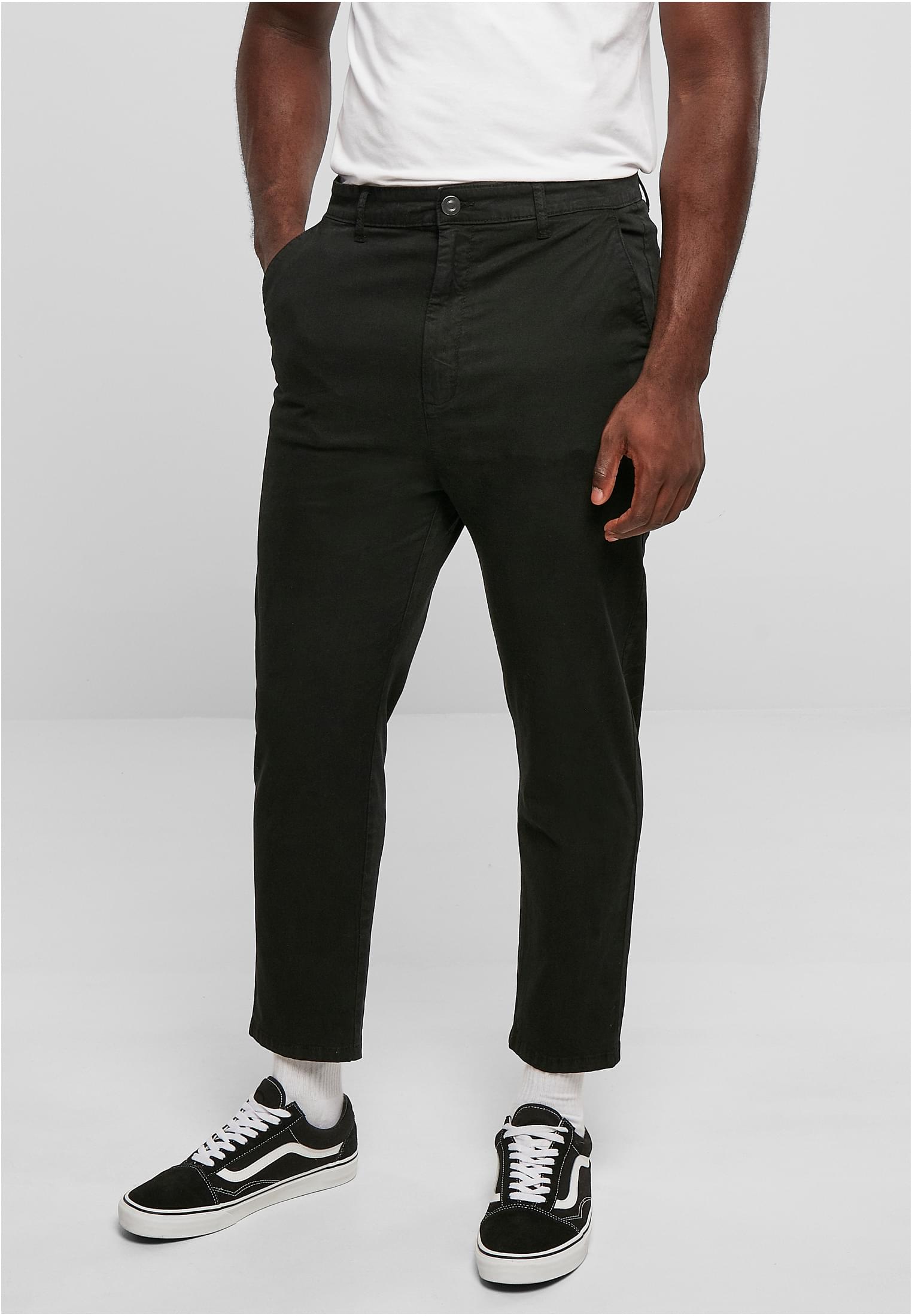 Cropped Chino Pants | black