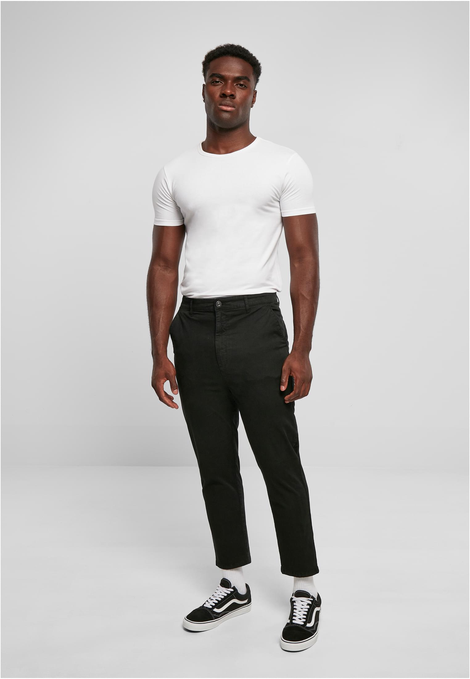 Cropped Chino Pants | black