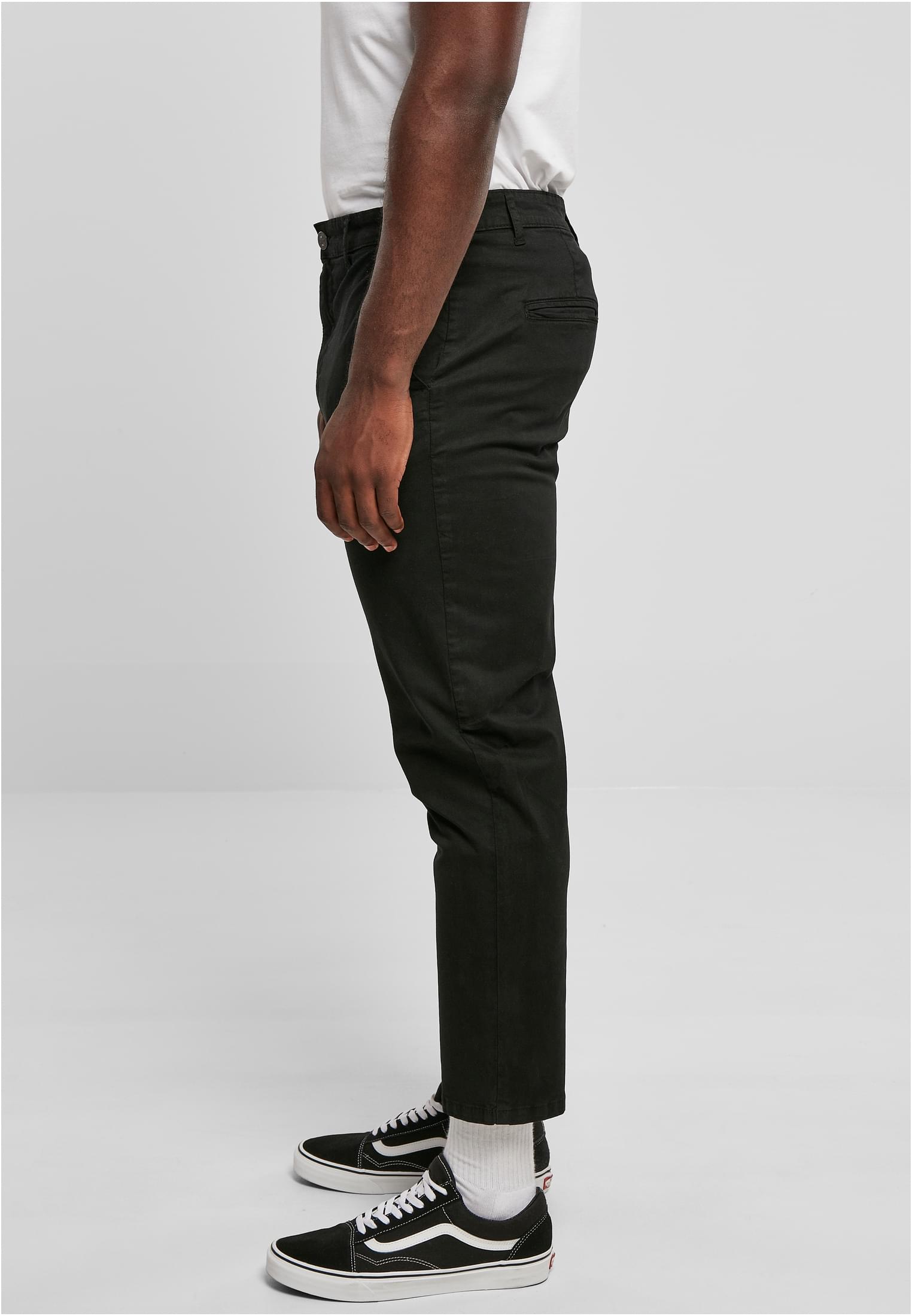 Cropped Chino Pants | black