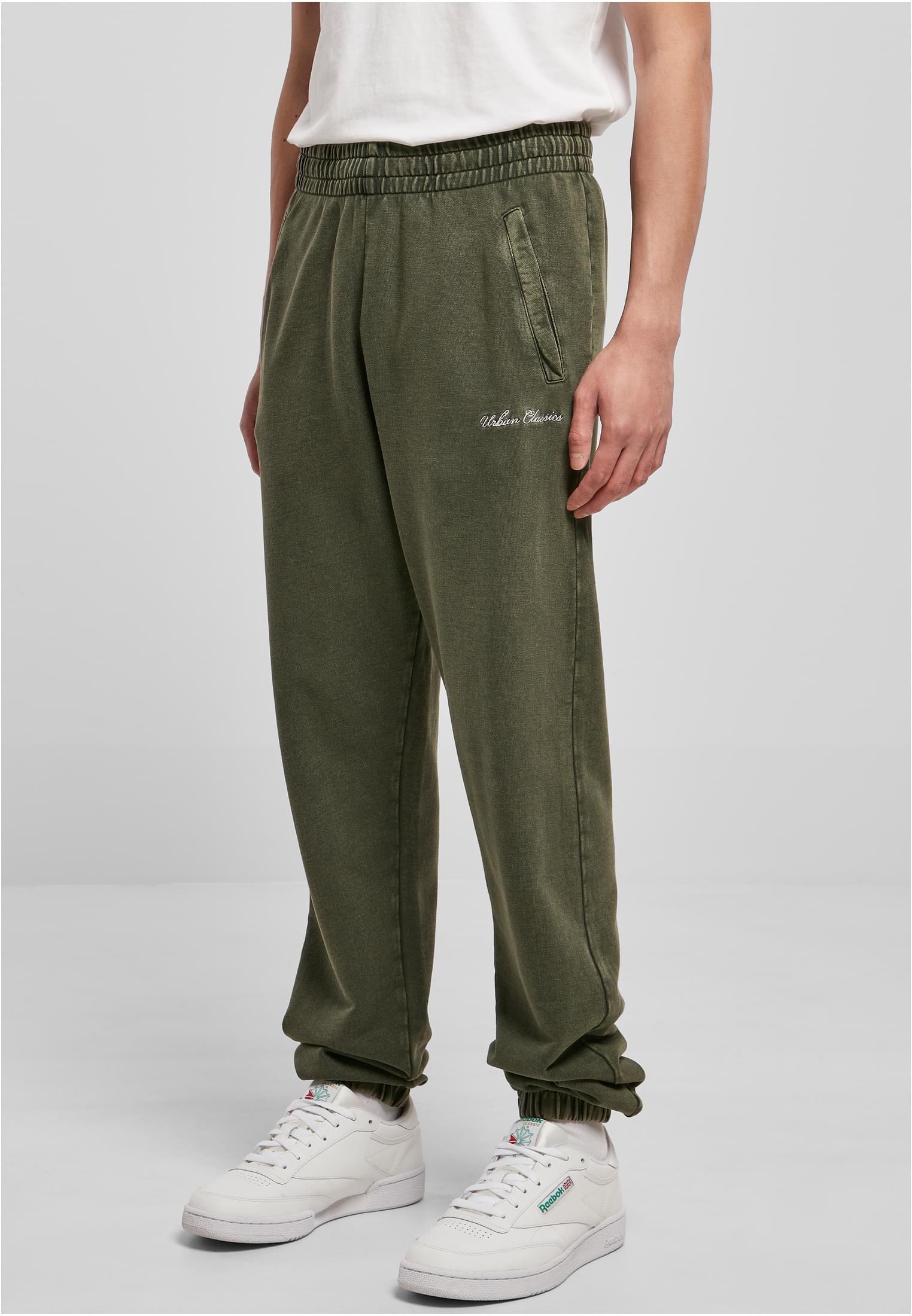 Small Embroidery Sweatpants | bottlegreen