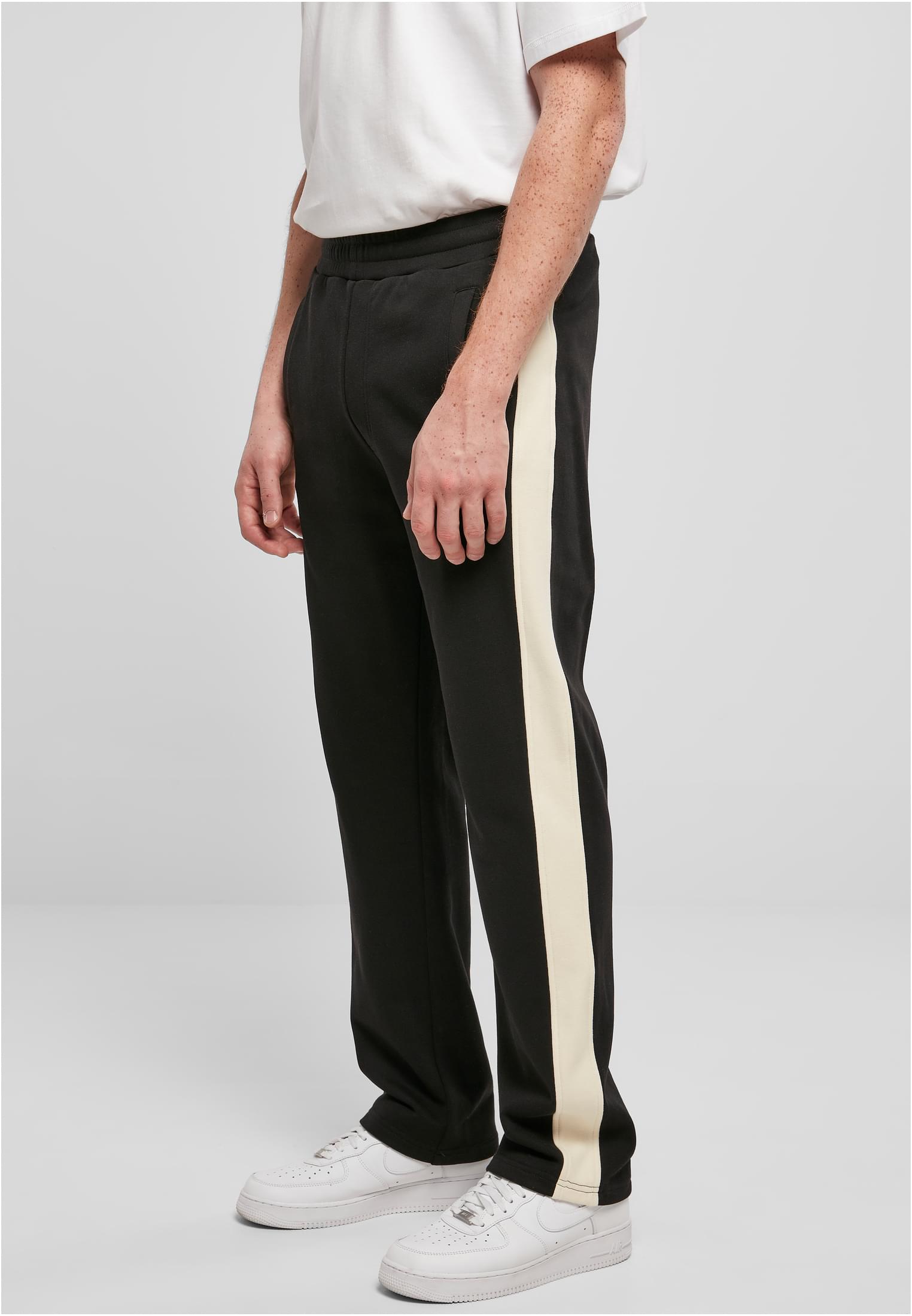 Striped Track Pants | black