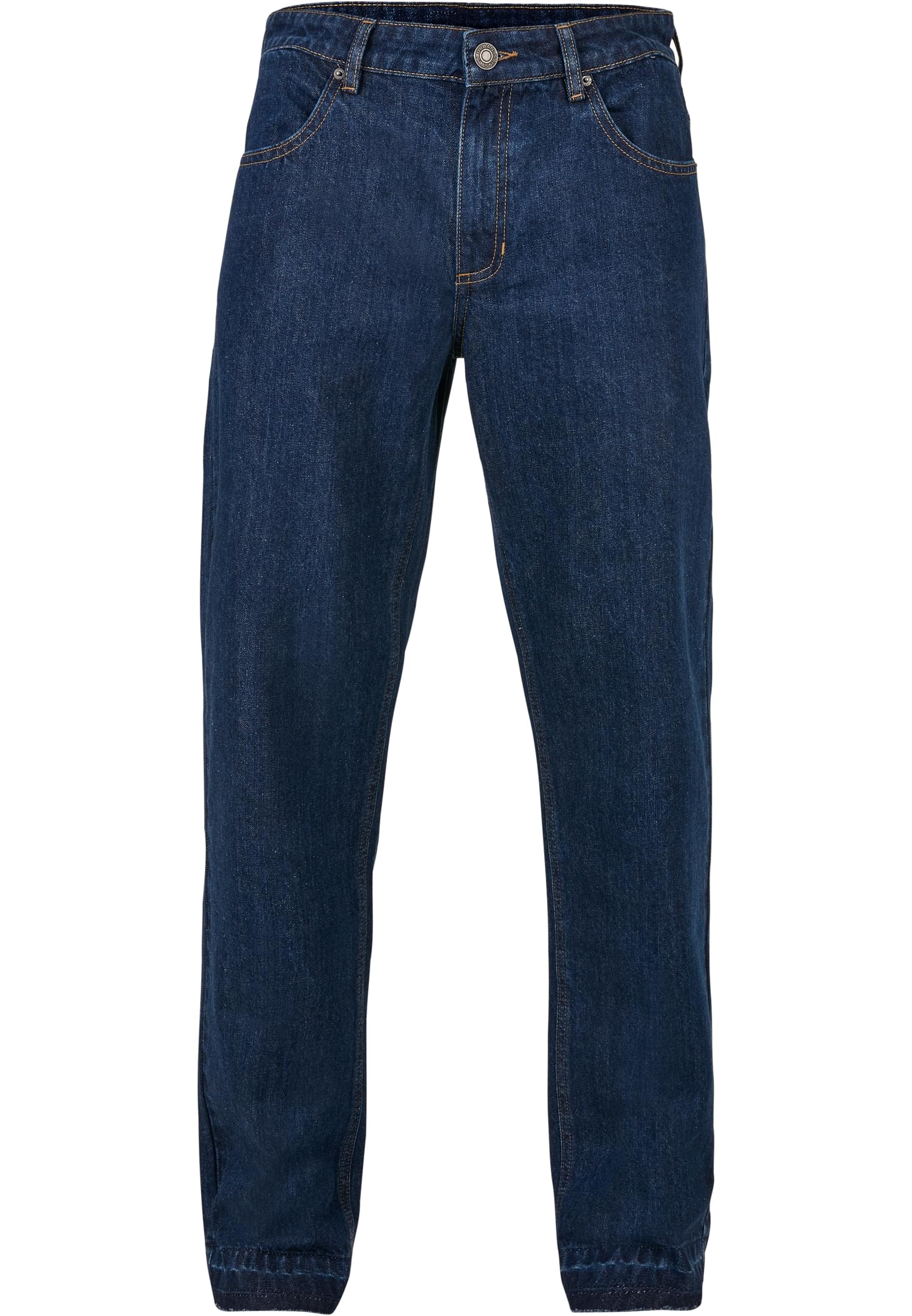 Open Edge Loose Fit Jeans | mid indigo washed