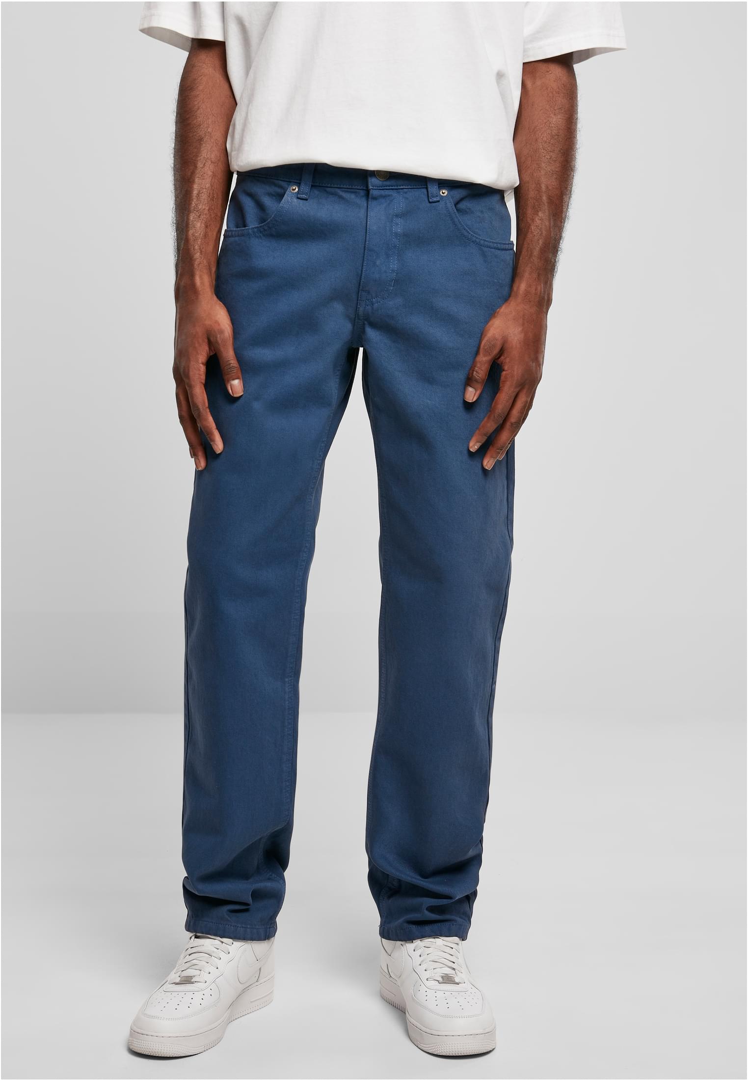 Colored Loose Fit Jeans | darkblue