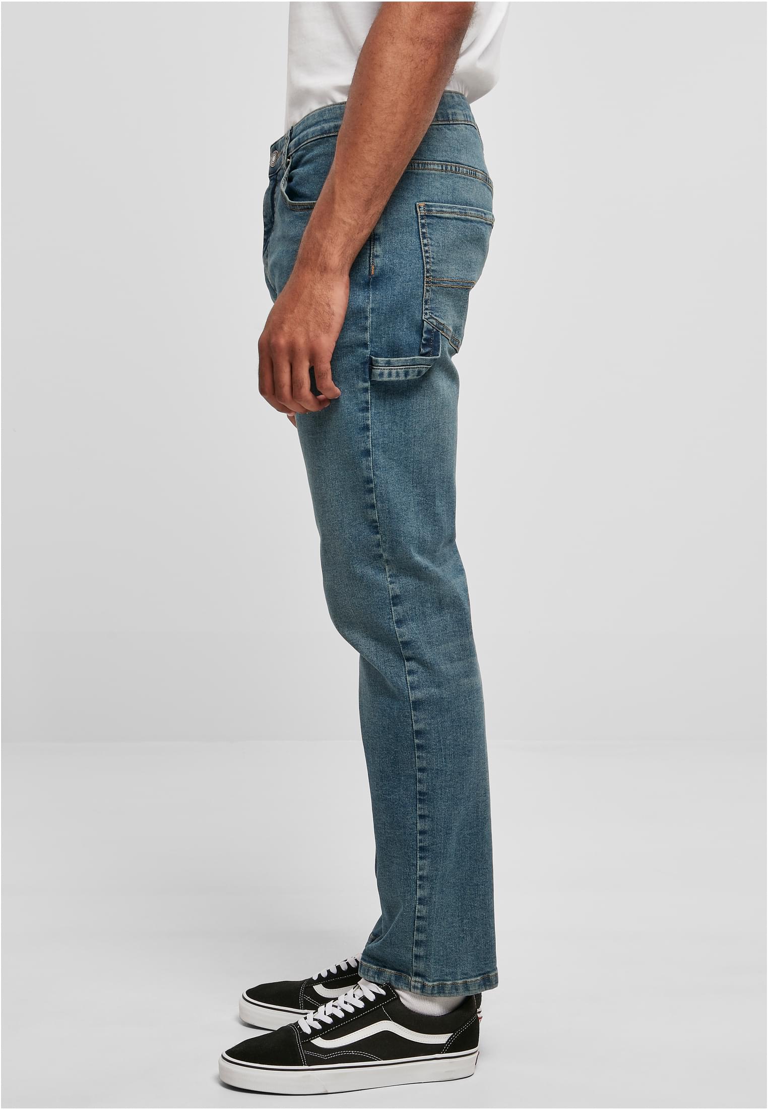 Carpenter Back Jeans | sand destroyed washed