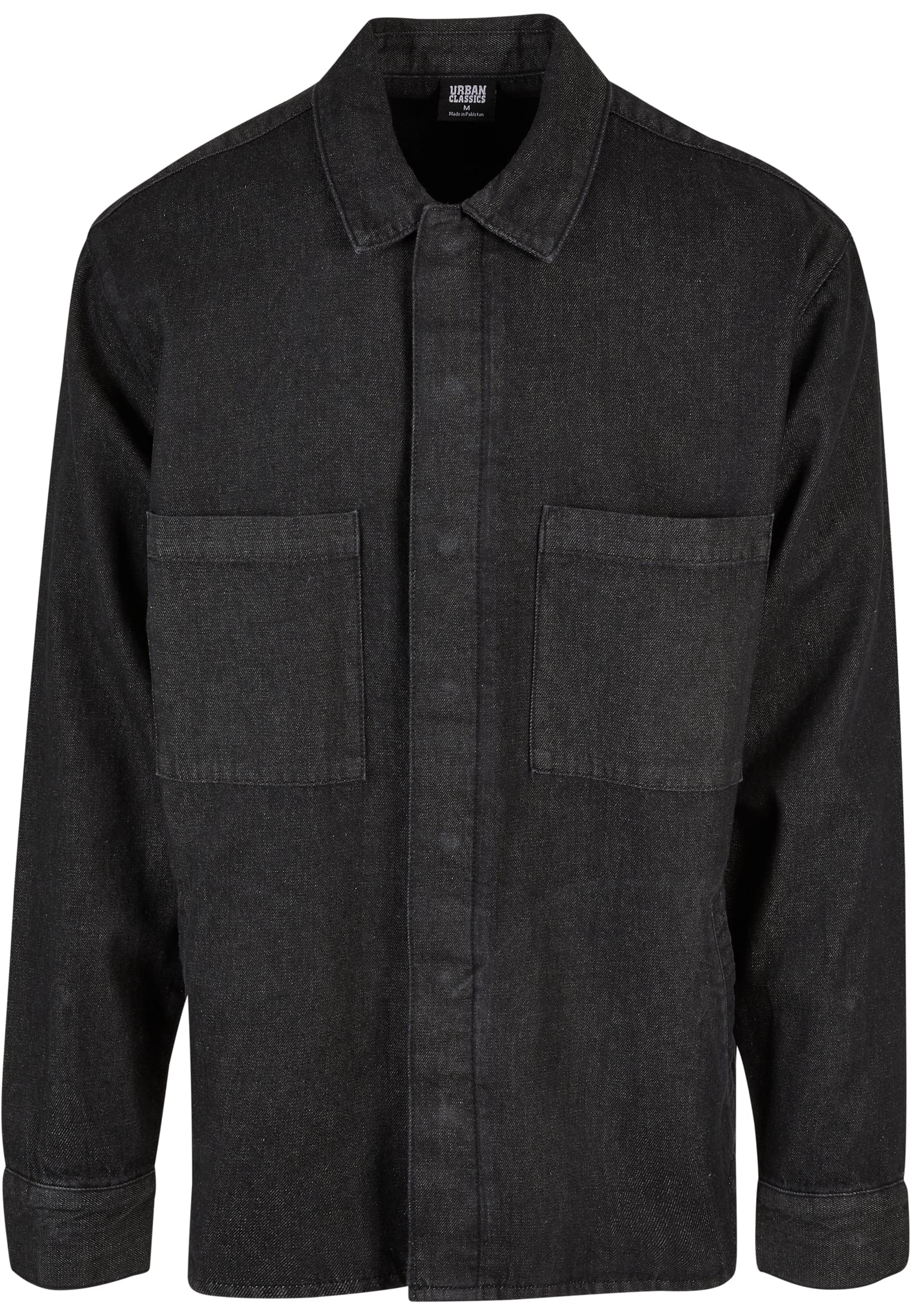 Oversized Denim Pocket Shirt | realblack washed