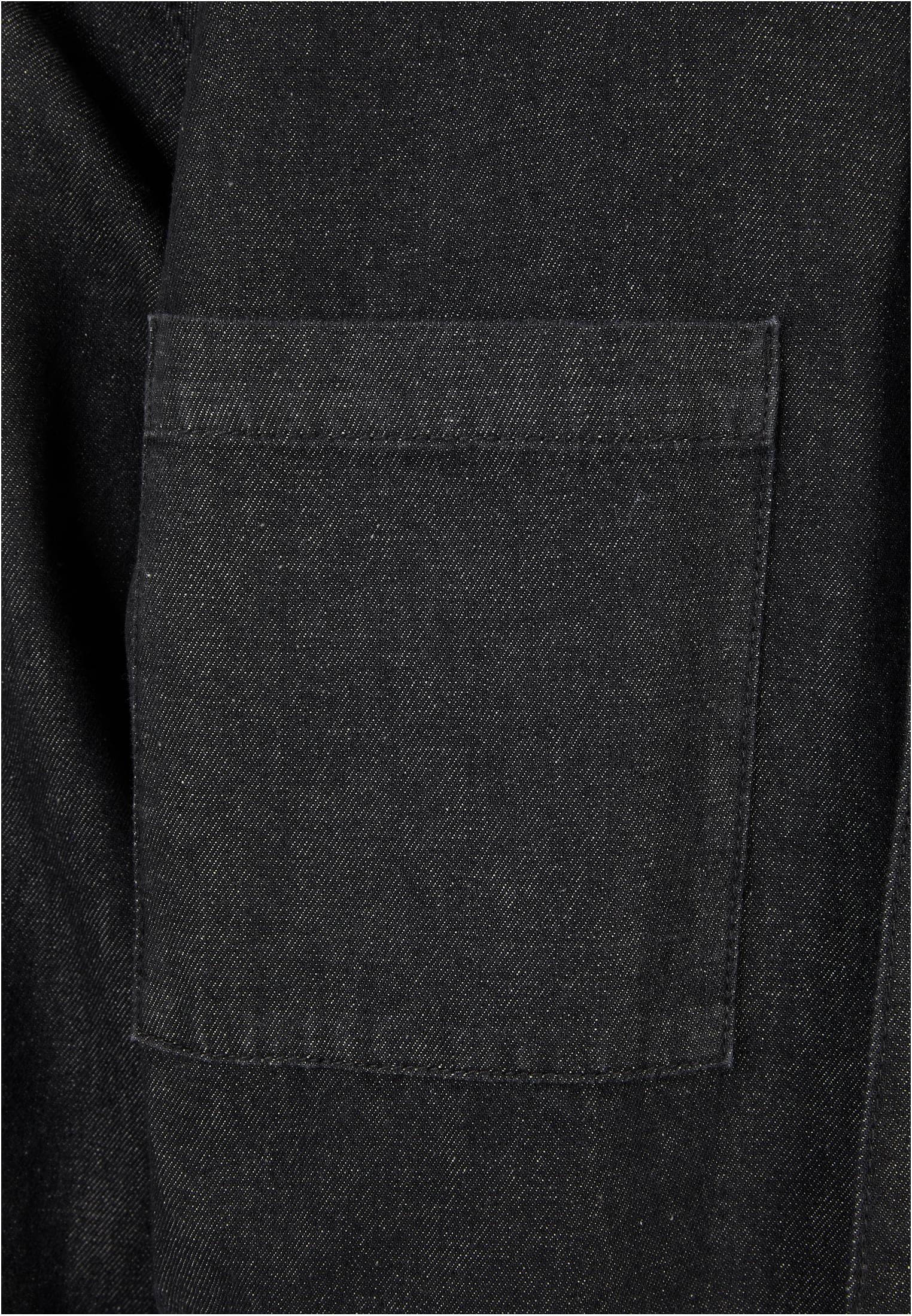 Oversized Denim Pocket Shirt | realblack washed