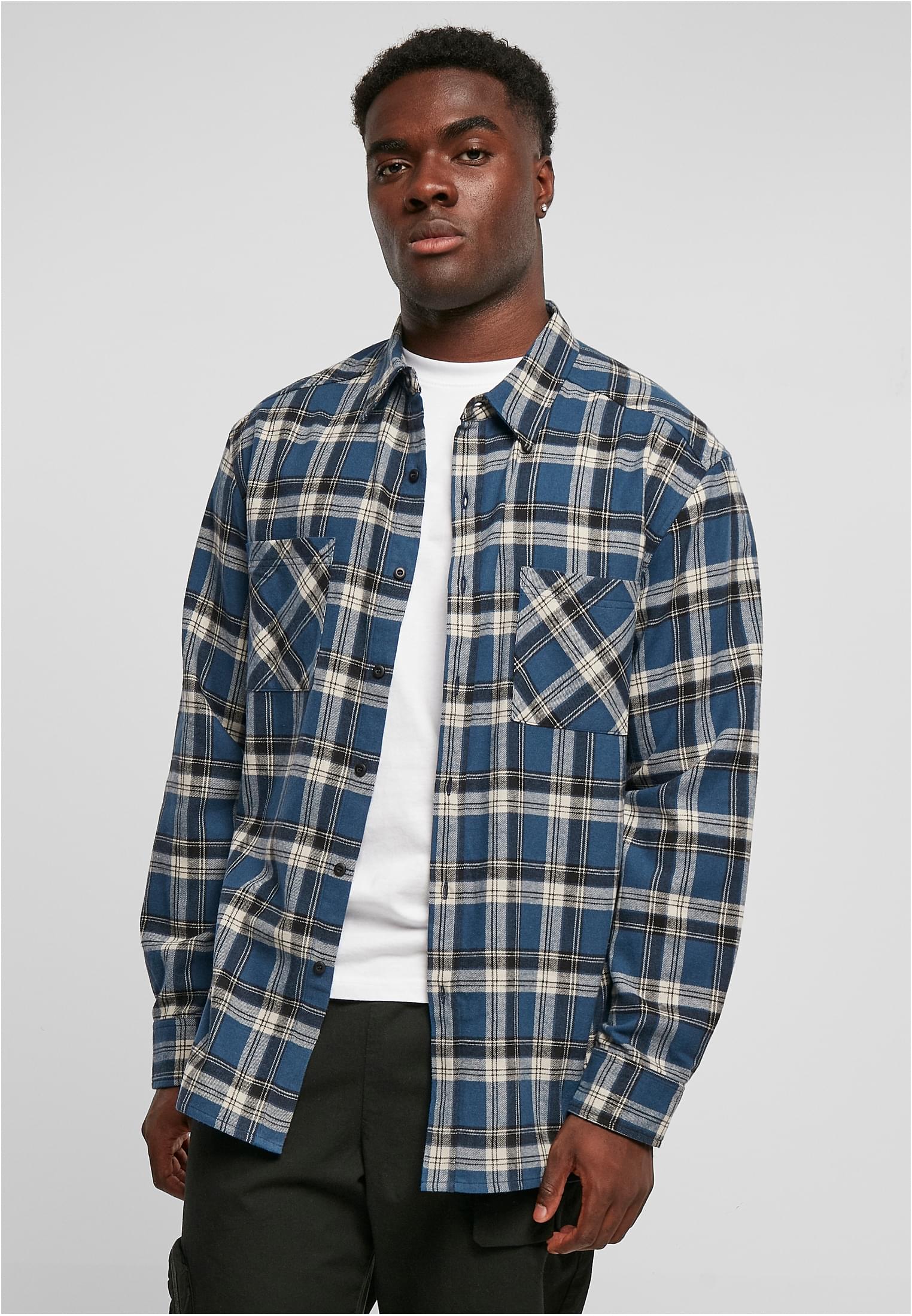 Lake Check Shirt | darkblue/whitesand