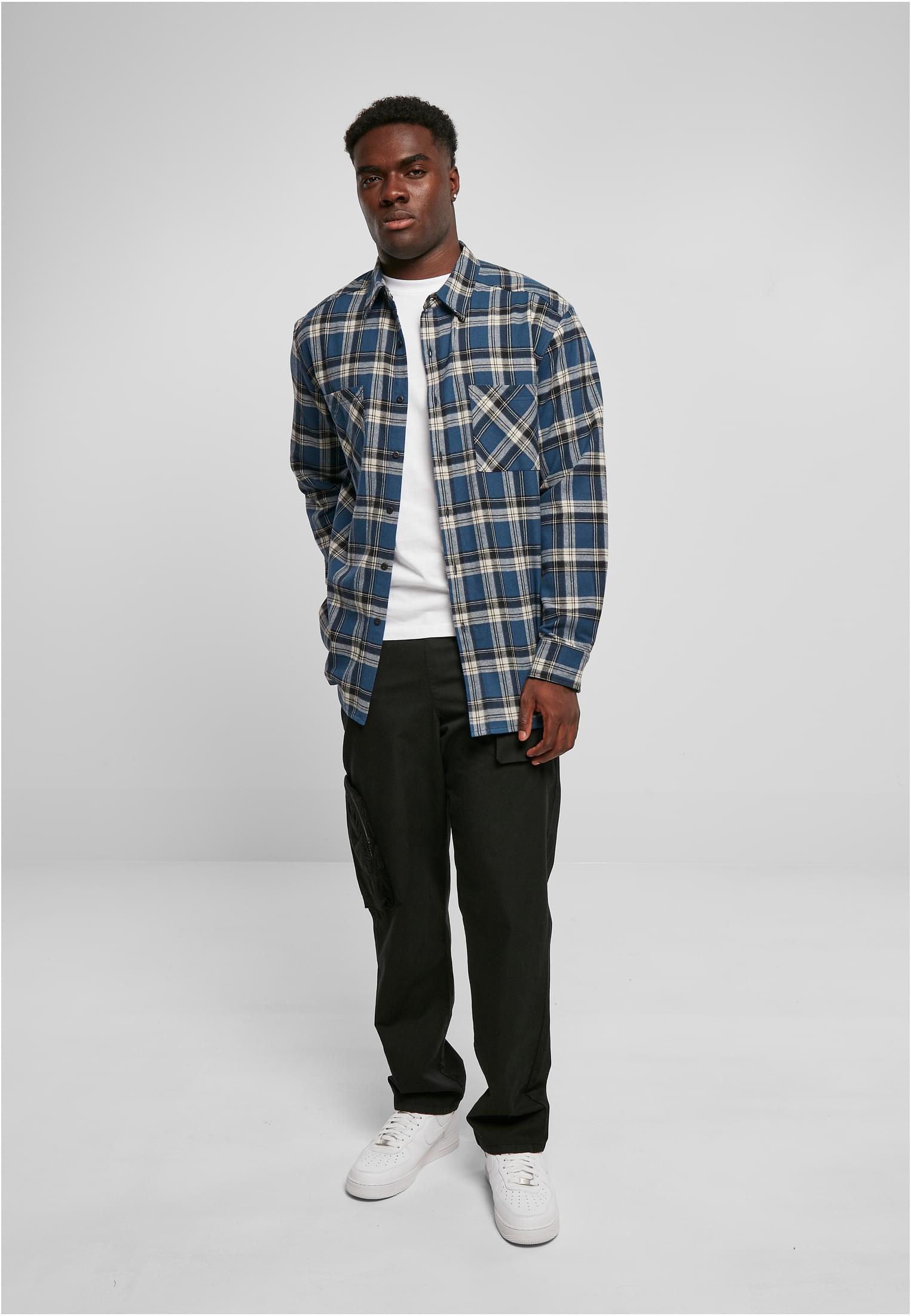 Lake Check Shirt | darkblue/whitesand