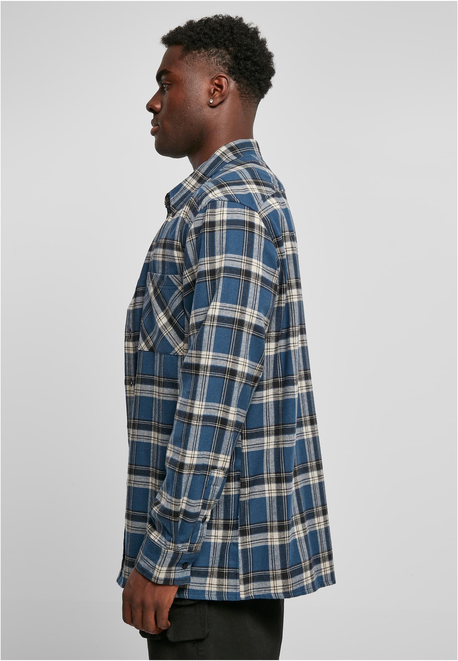 Lake Check Shirt | darkblue/whitesand