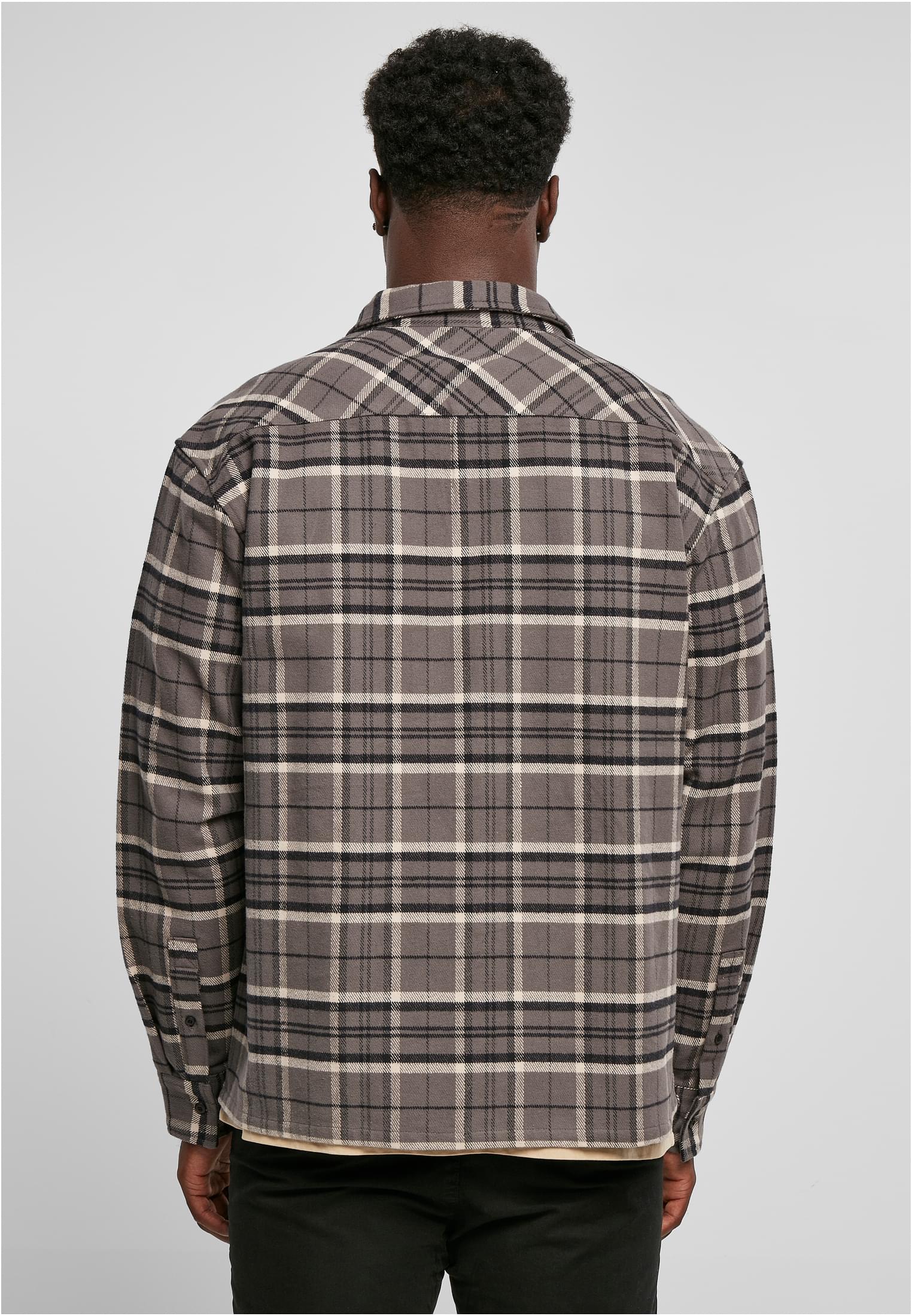 Boxy Kane Check Shirt | grey/black