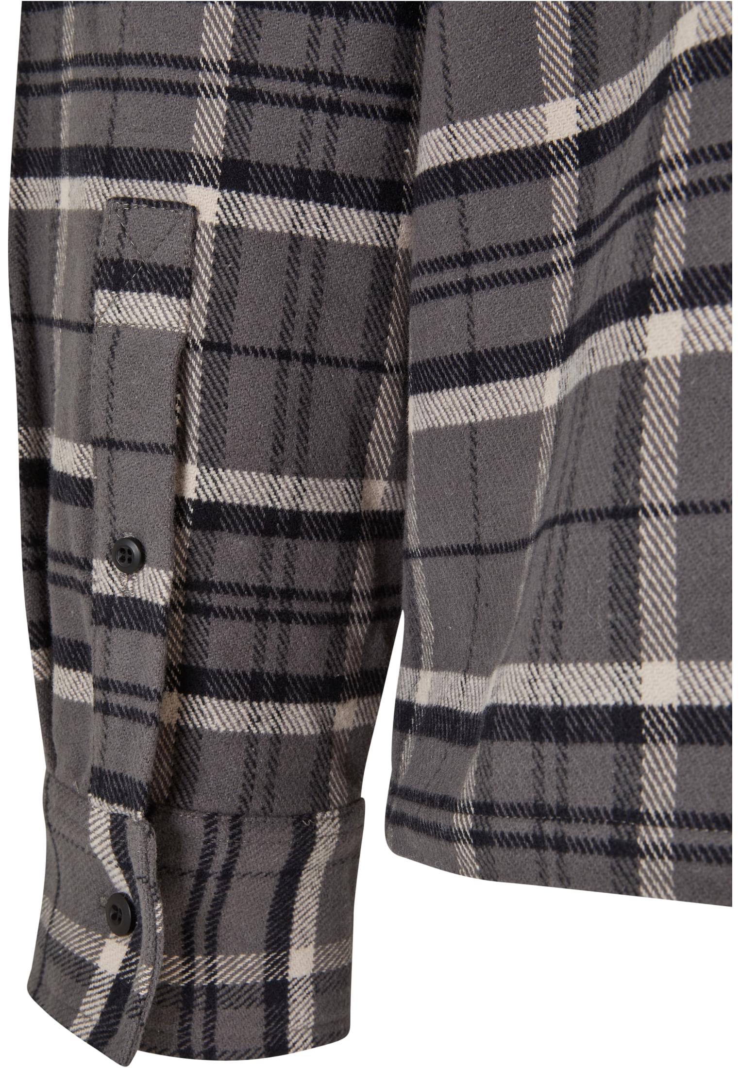 Boxy Kane Check Shirt | grey/black