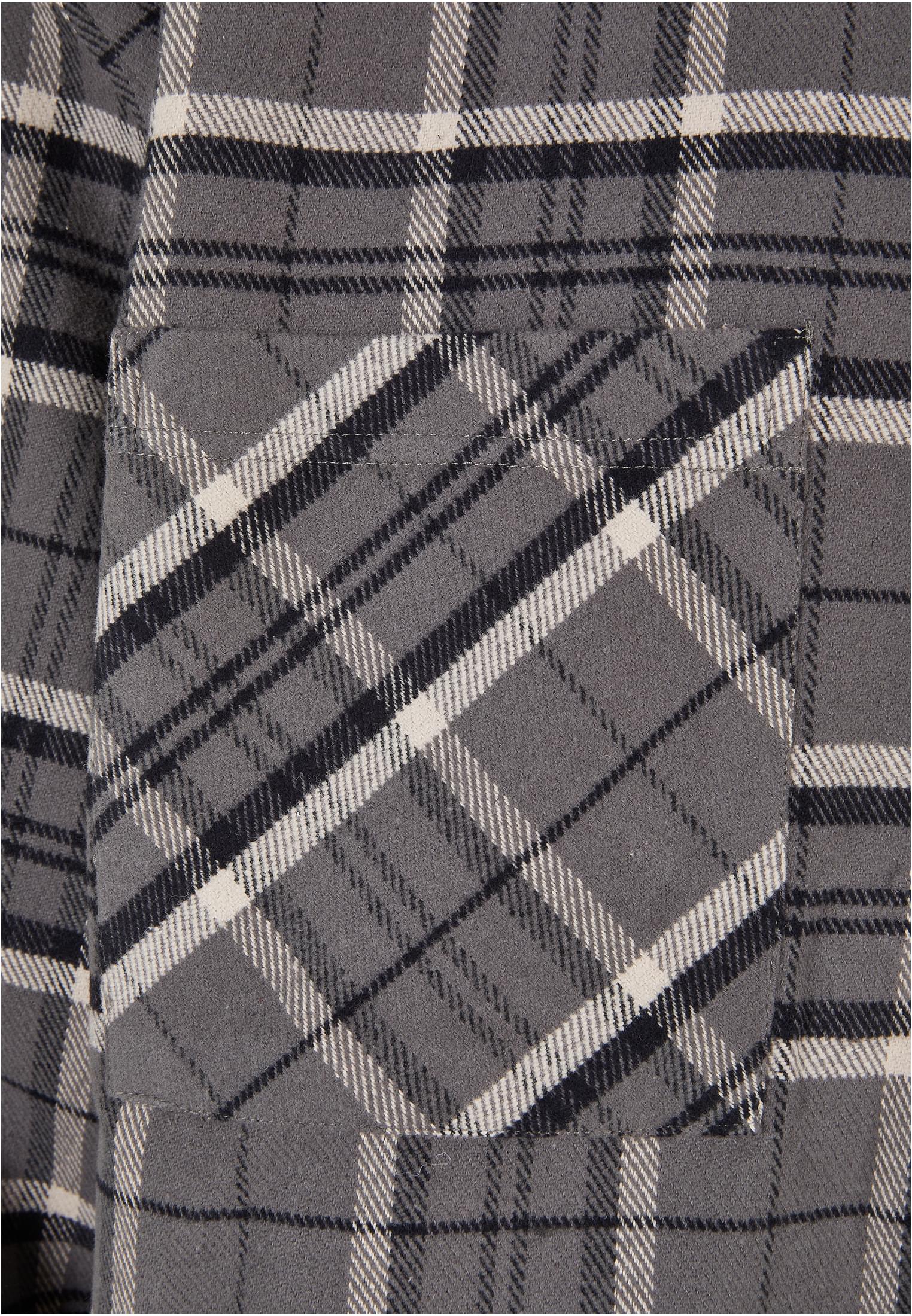 Boxy Kane Check Shirt | grey/black