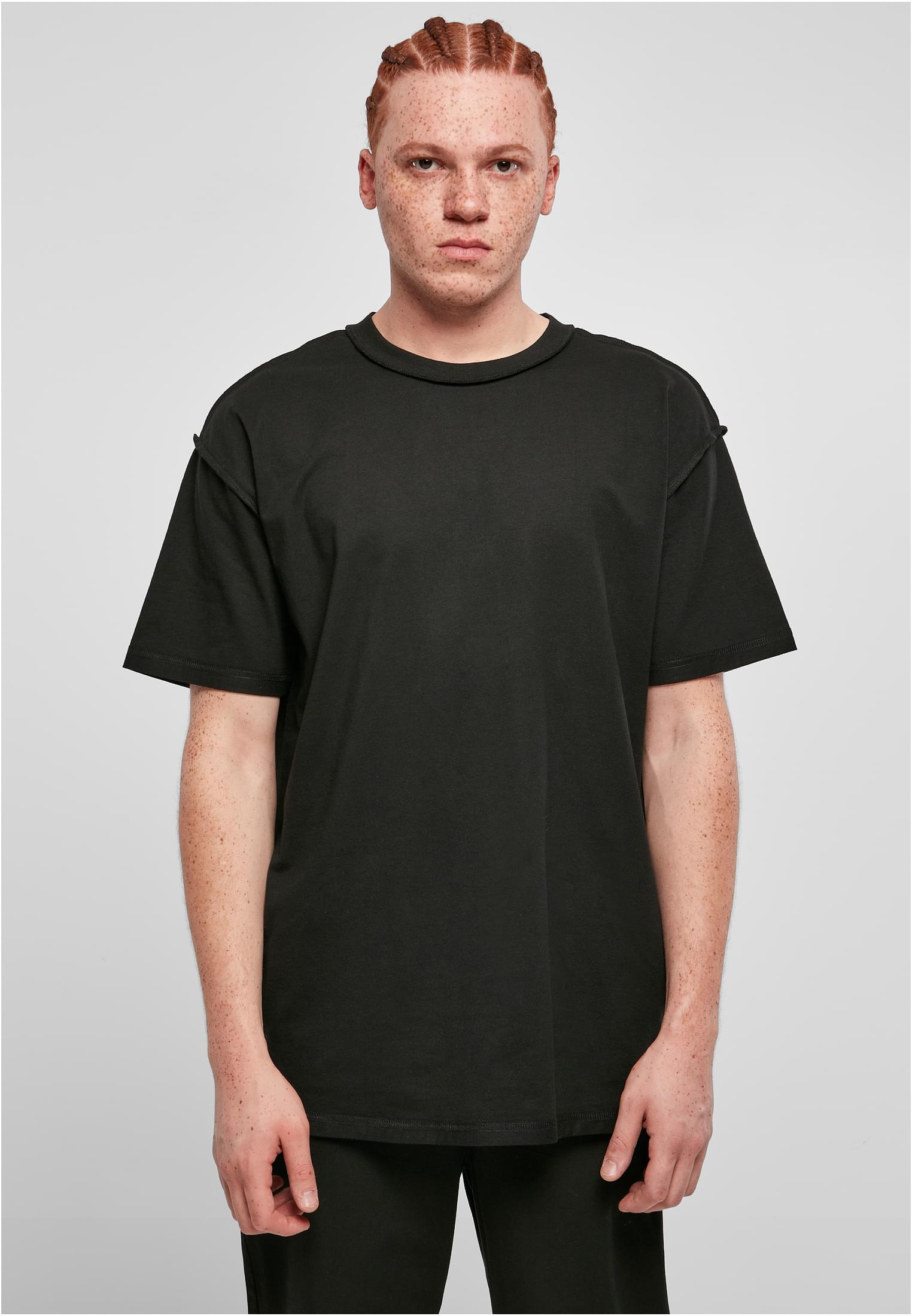 Oversized Inside Out Tee | black