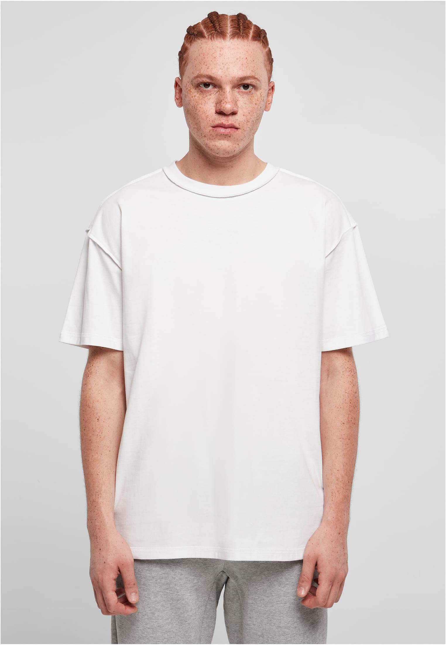 Oversized Inside Out Tee | white