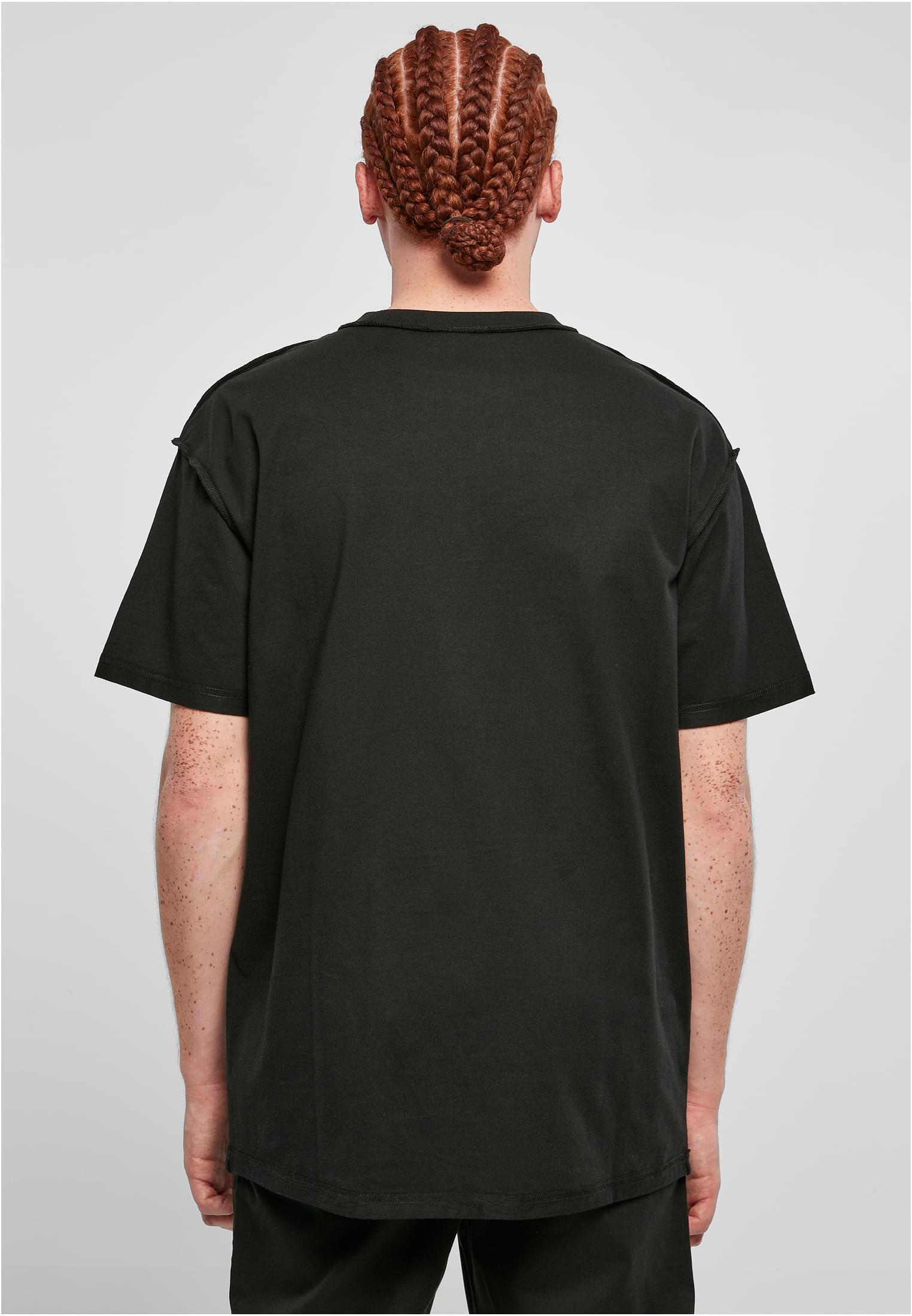 Oversized Inside Out Tee | black