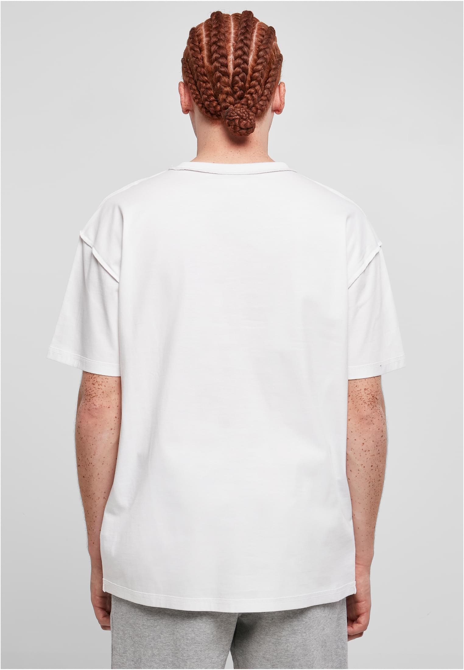 Oversized Inside Out Tee | white