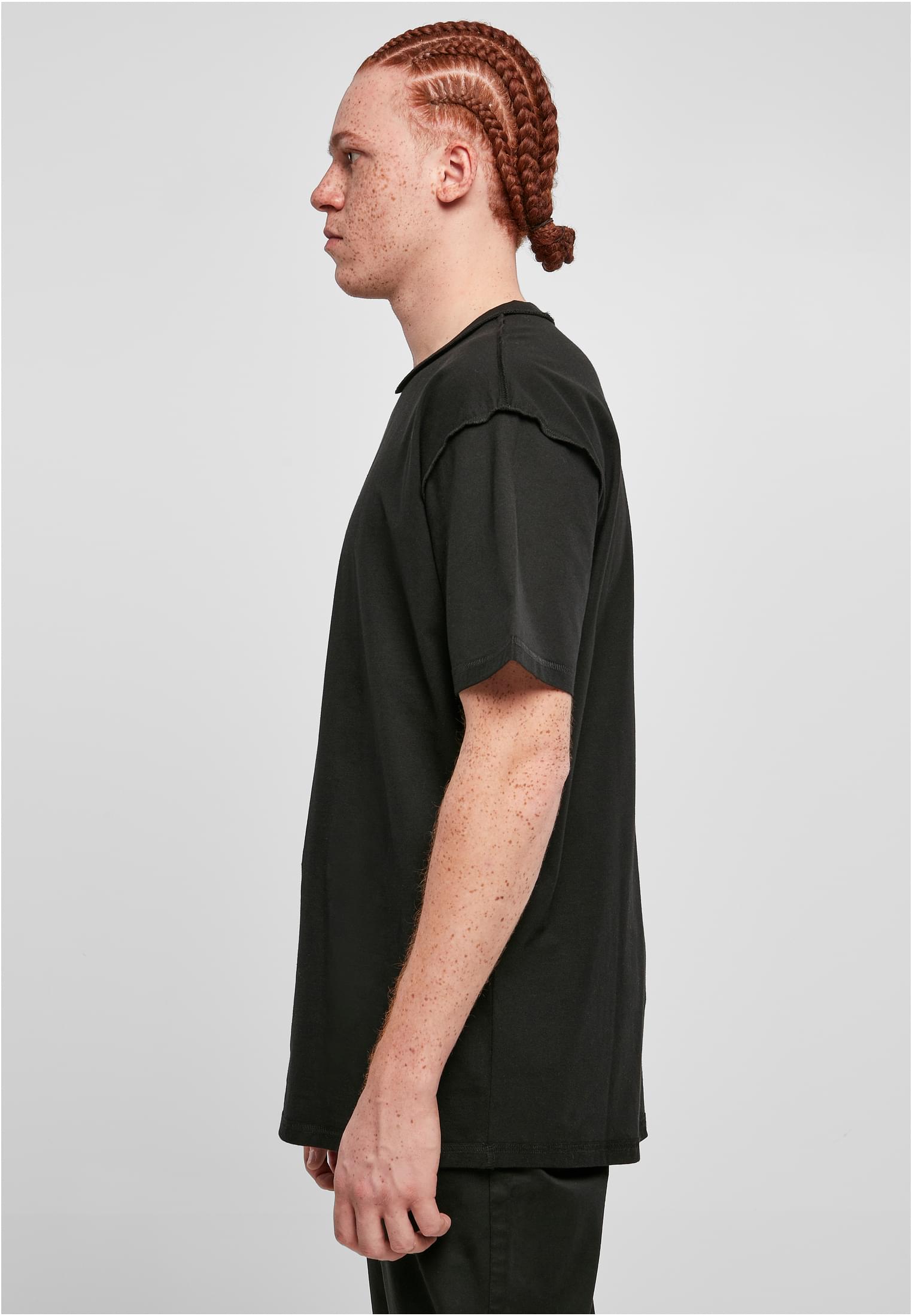 Oversized Inside Out Tee | black