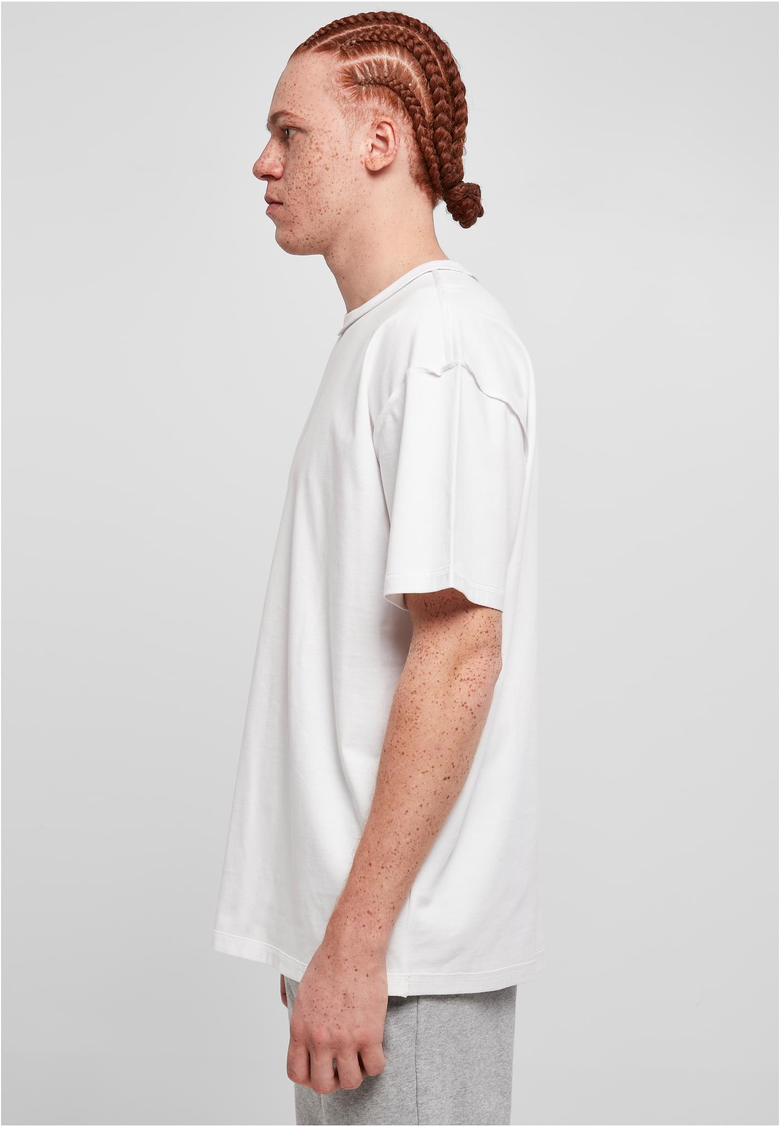 Oversized Inside Out Tee | white