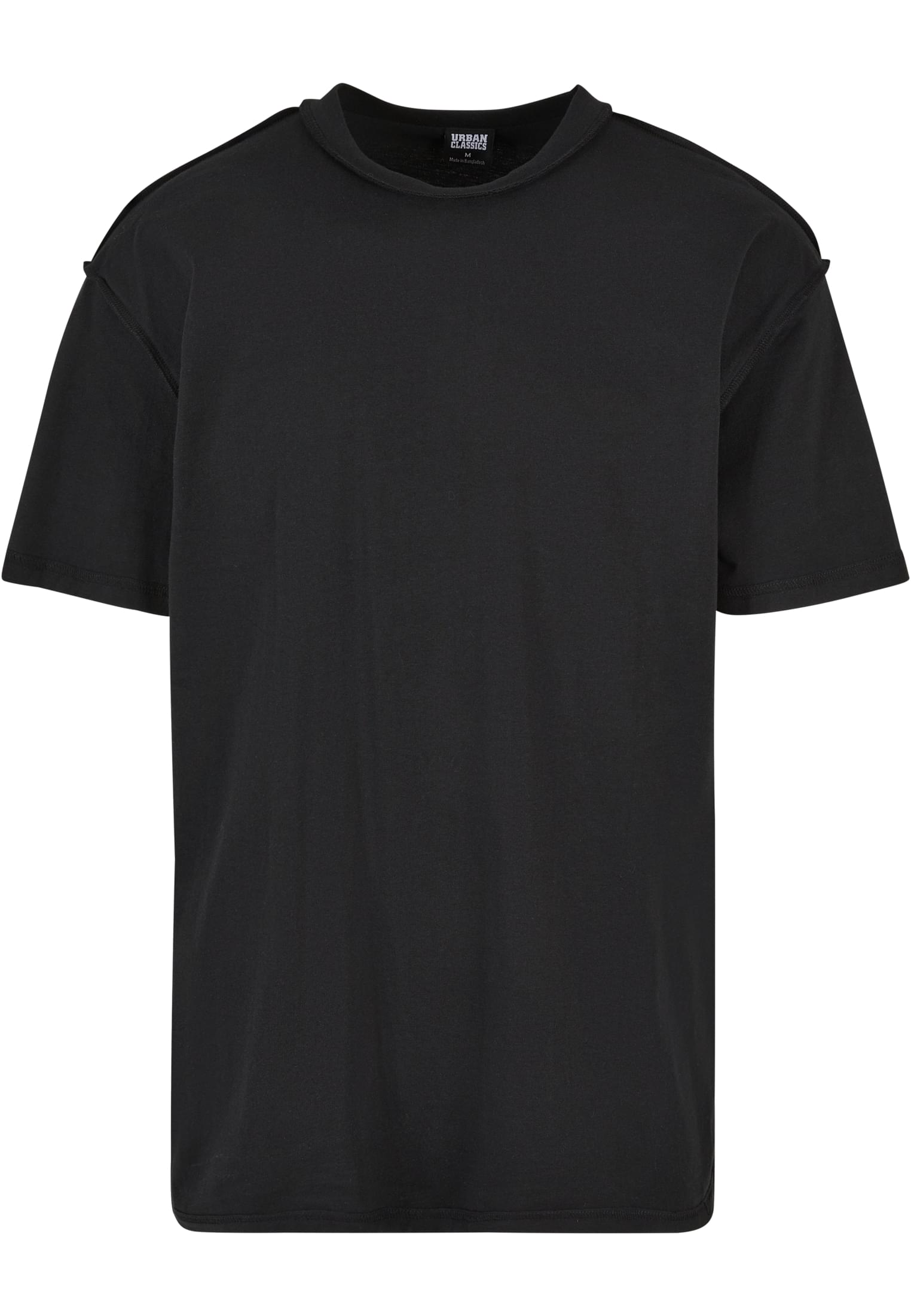 Oversized Inside Out Tee | black