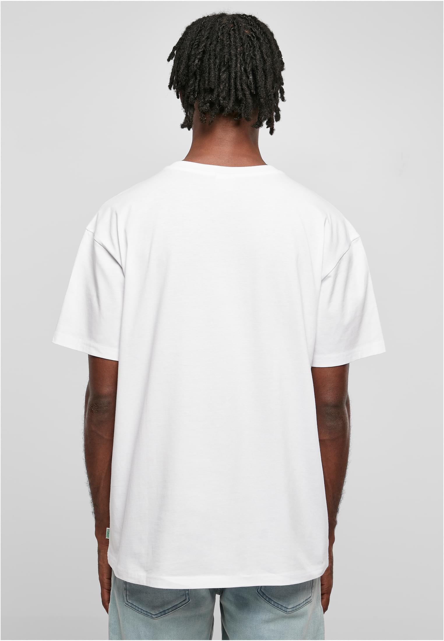 Organic Oversized V-Neck Tee | white