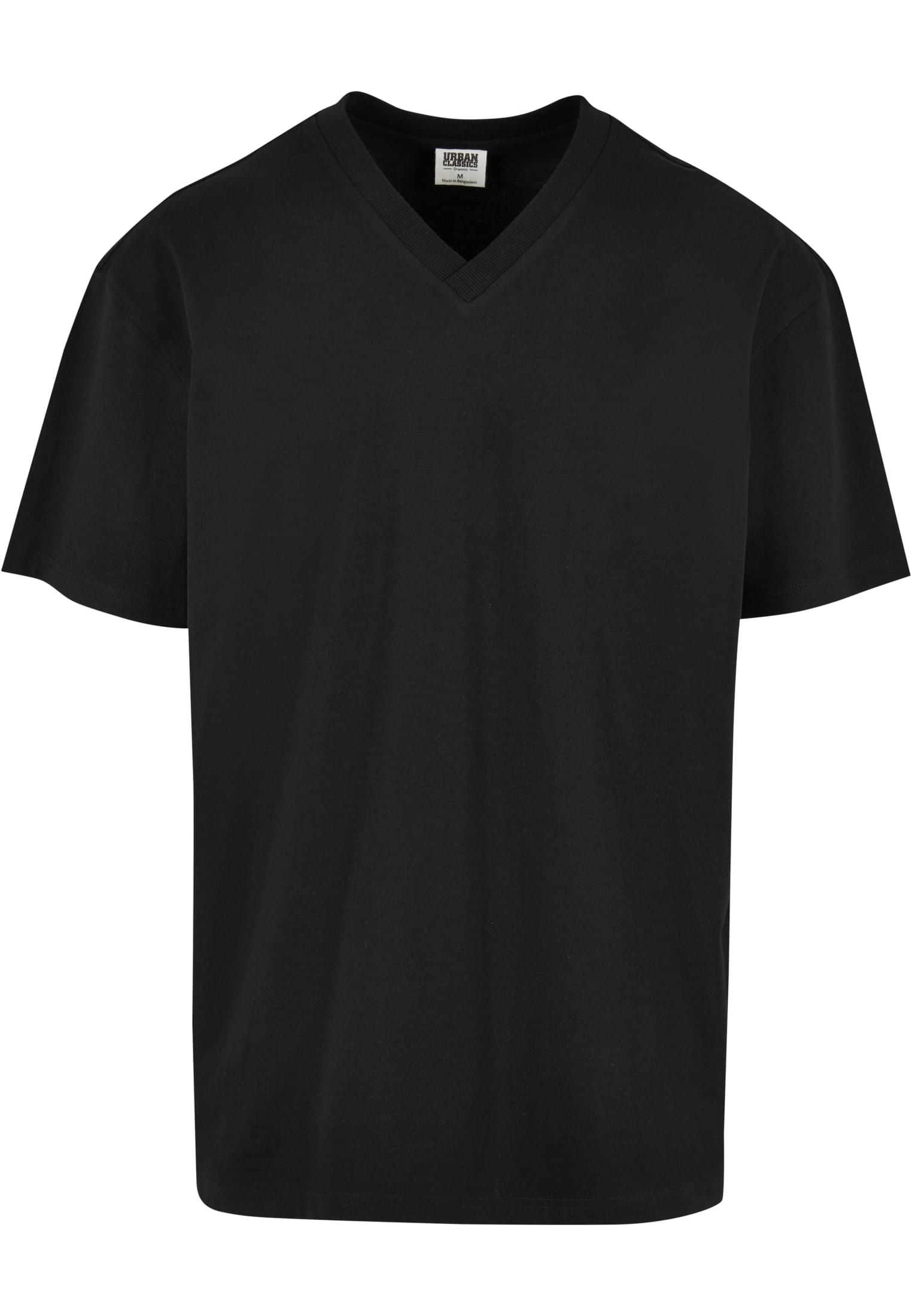 Organic Oversized V-Neck Tee | black